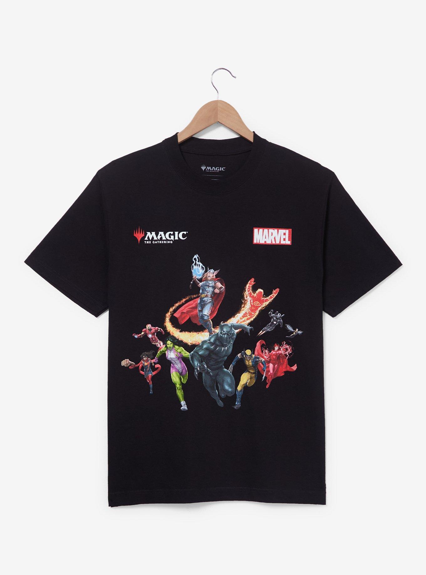 Magic: The Gathering x Marvel Heroes Group Portrait T-Shirt - BoxLunch Exclusive, , hi-res