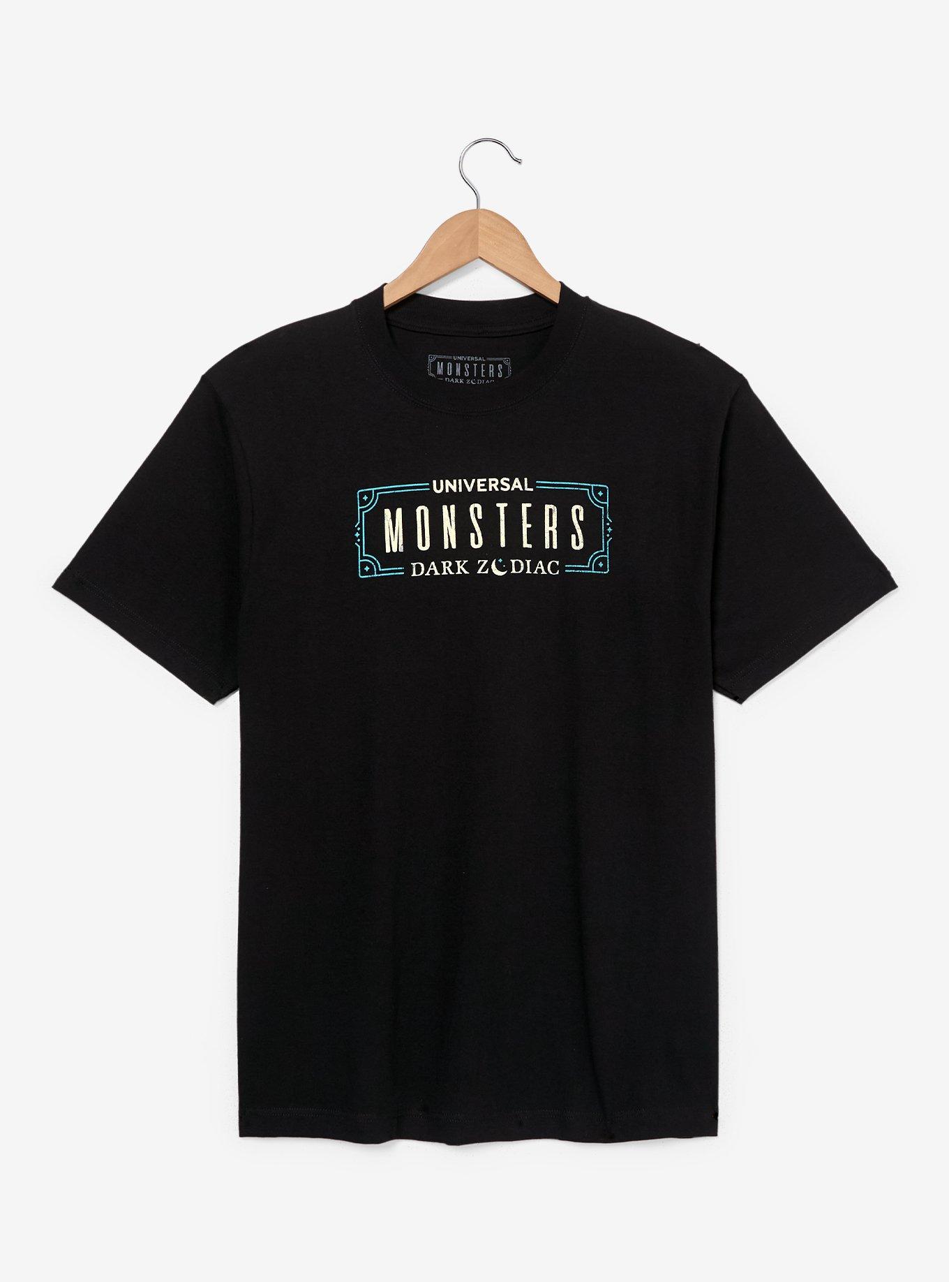 Universal Monsters Dark Zodiac Character Cards T-Shirt - BoxLunch Exclusive, , hi-res