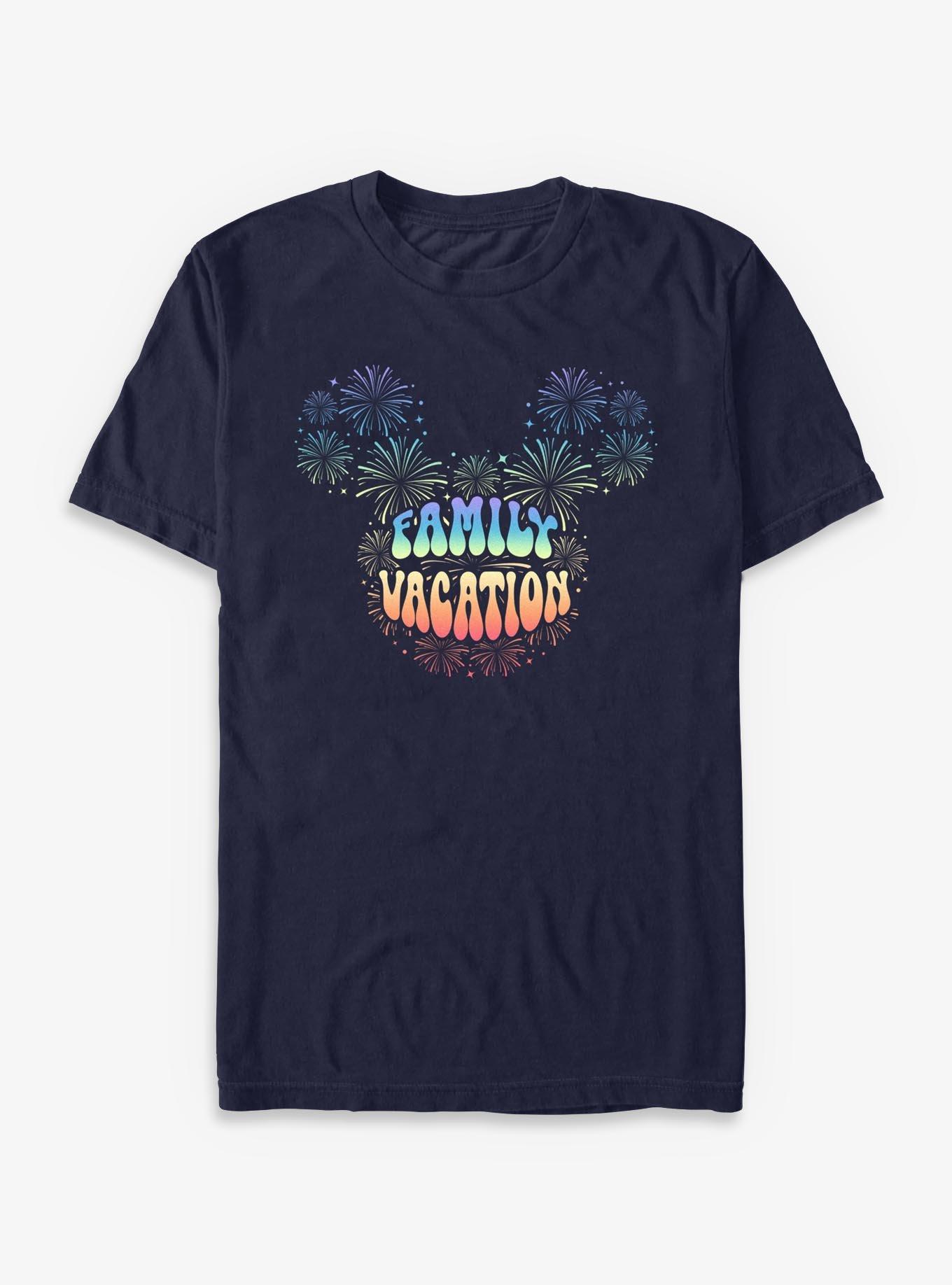 Disney Mickey Mouse Family Vacation Fireworks T-Shirt, , hi-res