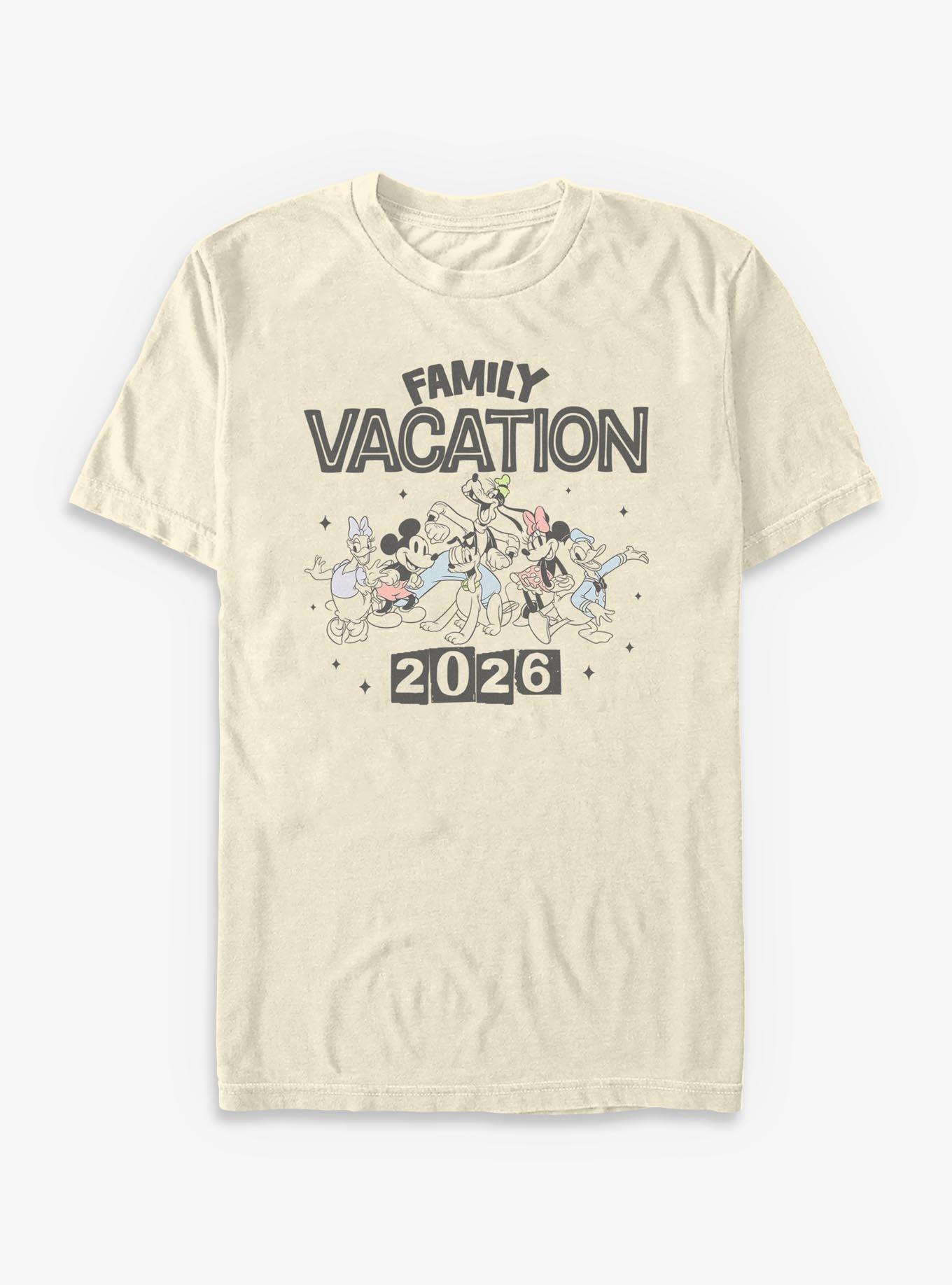 Disney Mickey Mouse And Friends Vacation 2026 T-Shirt, , hi-res
