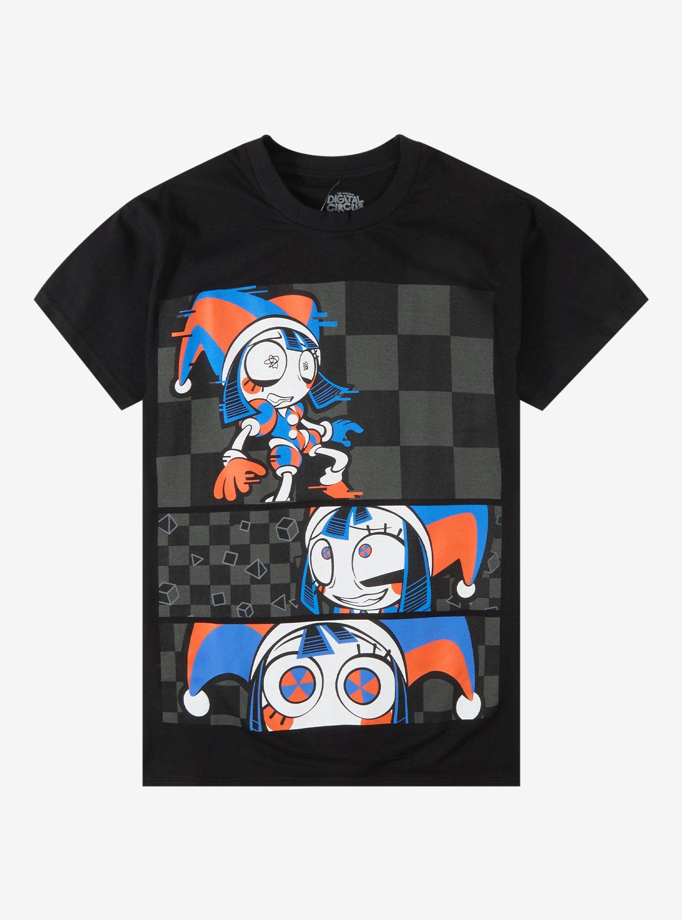 The Amazing Digital Circus Pomni Checkered Panels T-Shirt