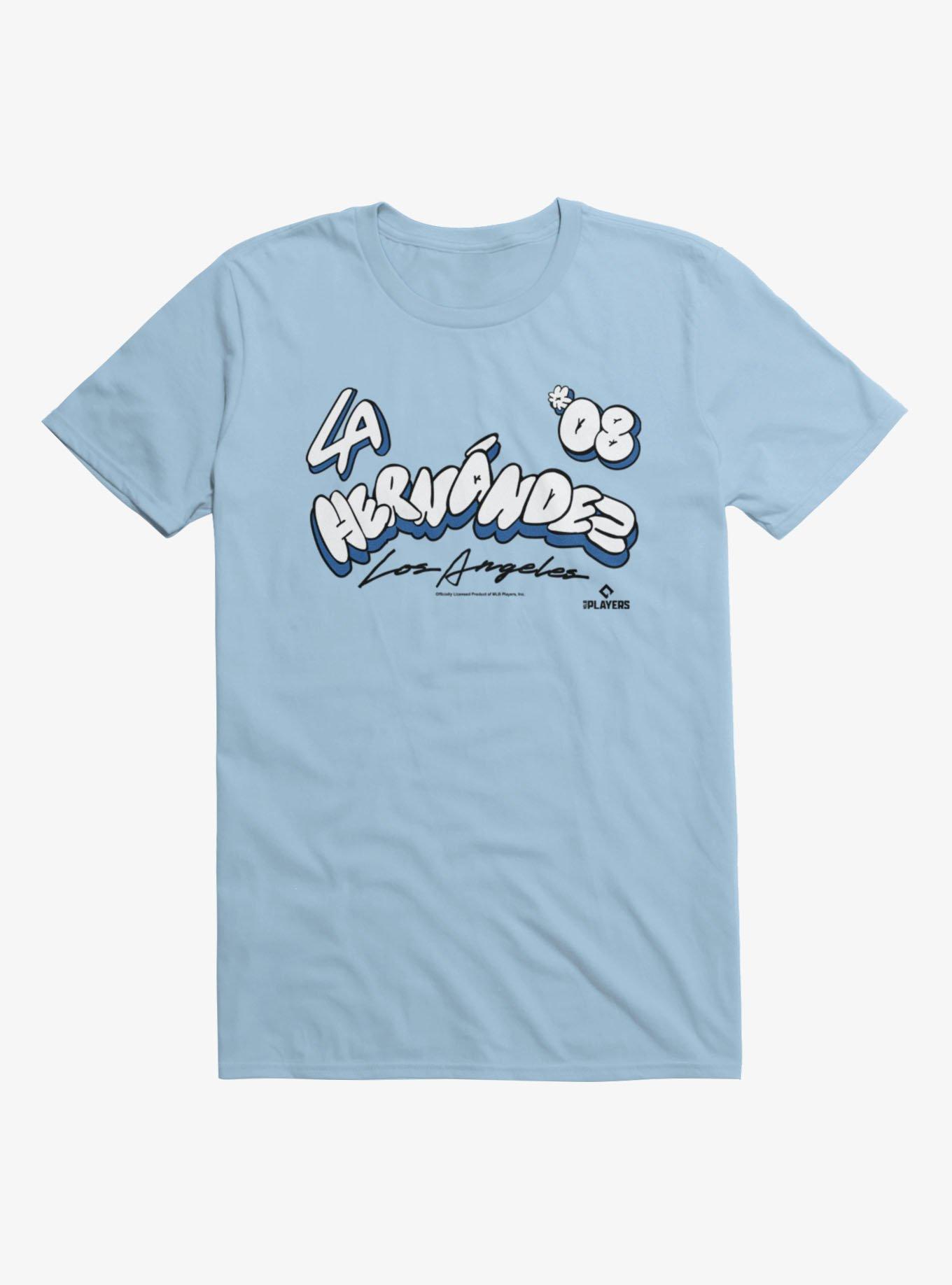 MLB Los Angeles Dodgers Hernandez Bubble Letter Arch T-Shirt Hot Topic Exclusive, , hi-res