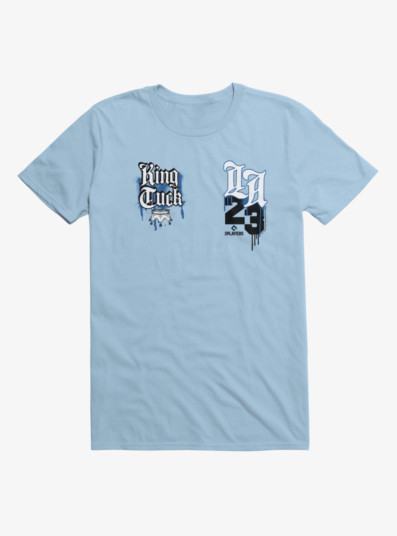 MLB Los Angeles Dodgers Kyle Tucker King Tuck Crown Graffiti T-Shirt Hot Topic Exclusive, , hi-res
