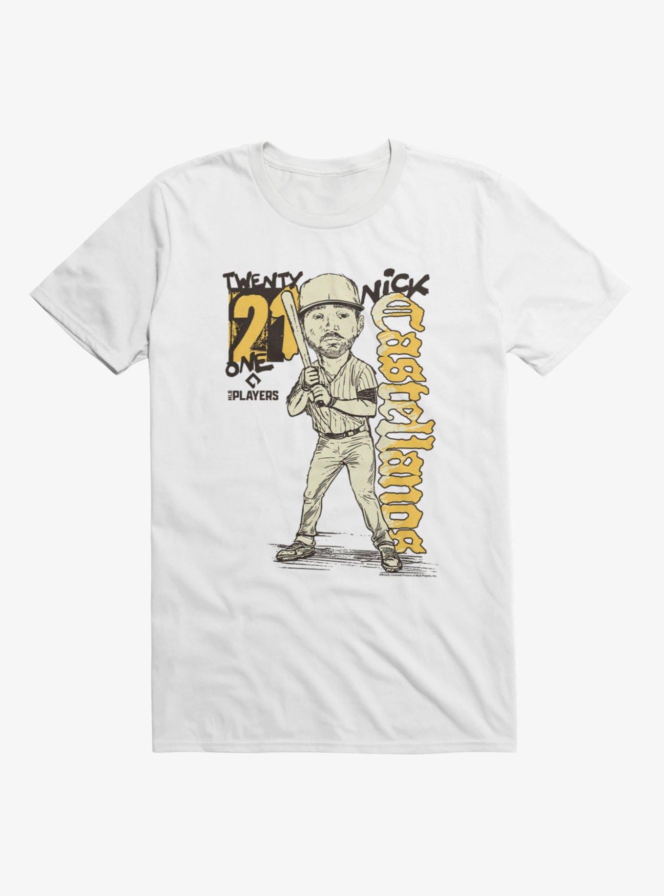 MLB San Diego Padres Nick Castellanos Batter Pose Caricature T-Shirt Hot Topic Exclusive, , hi-res