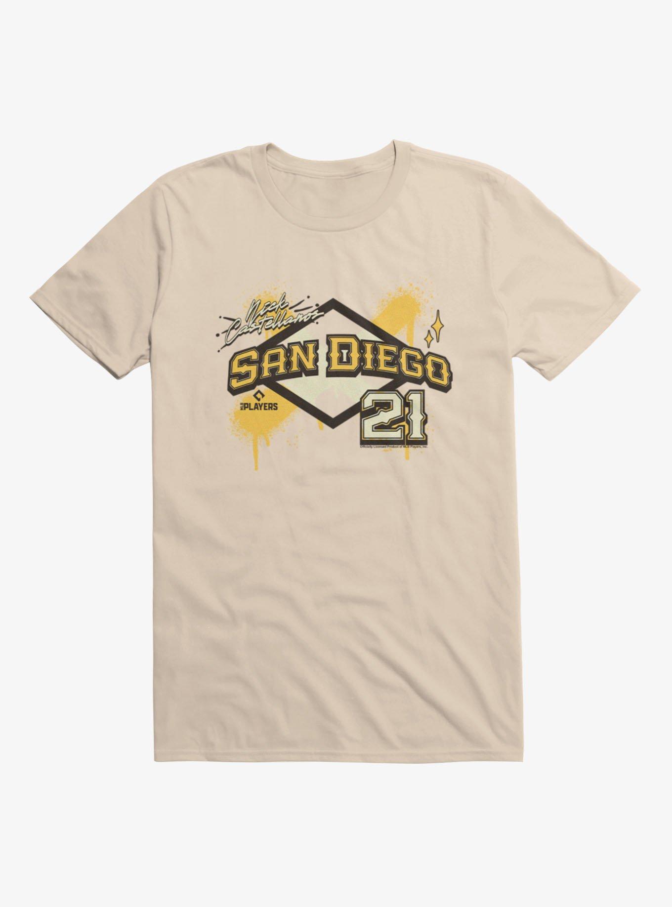 MLB San Diego Padres Nick Castellanos Diamond T-Shirt Hot Topic Exclusive, , hi-res