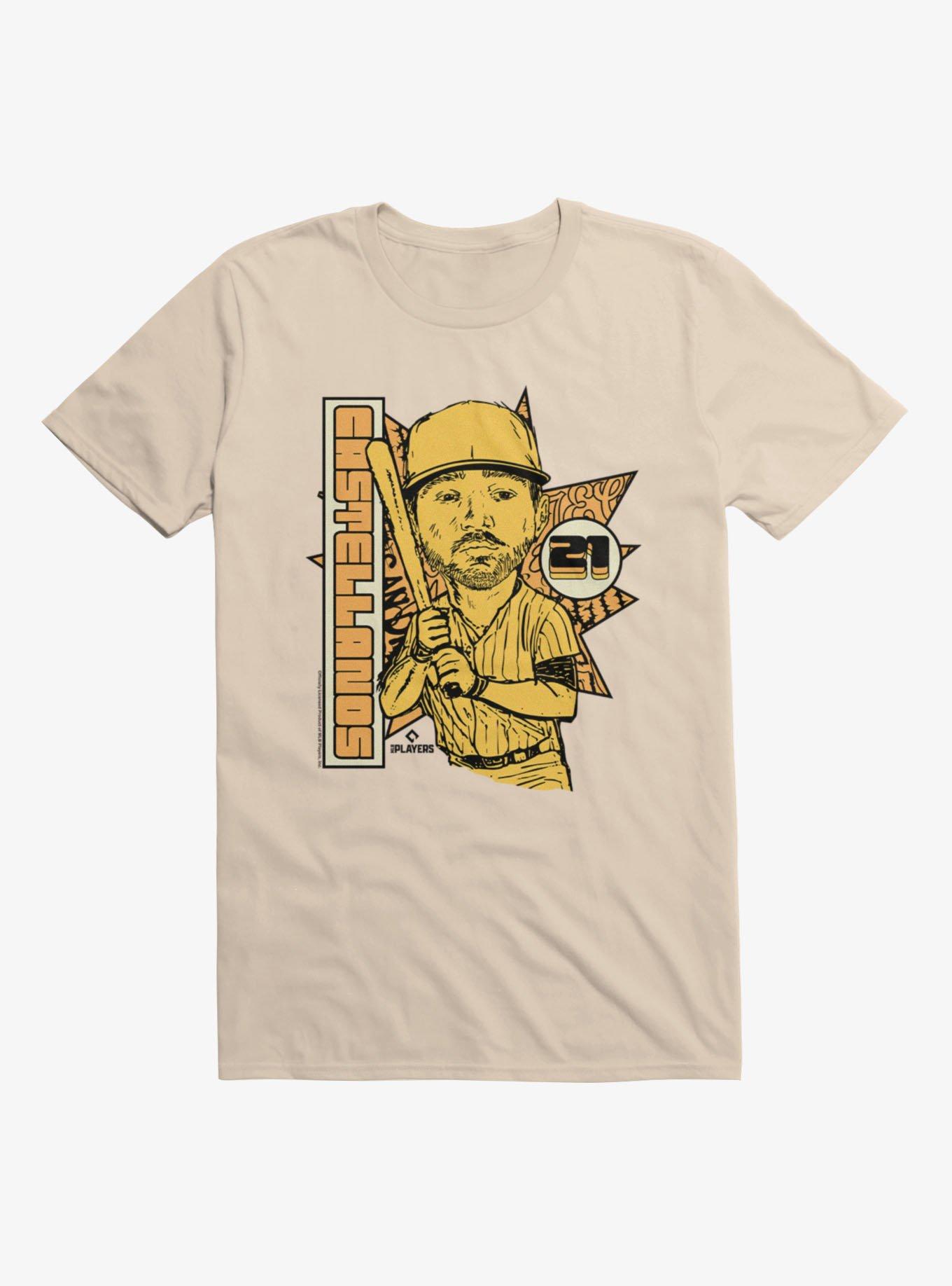 MLB San Diego Padres Nick Castellanos Star Background T-Shirt Hot Topic Exclusive, , hi-res