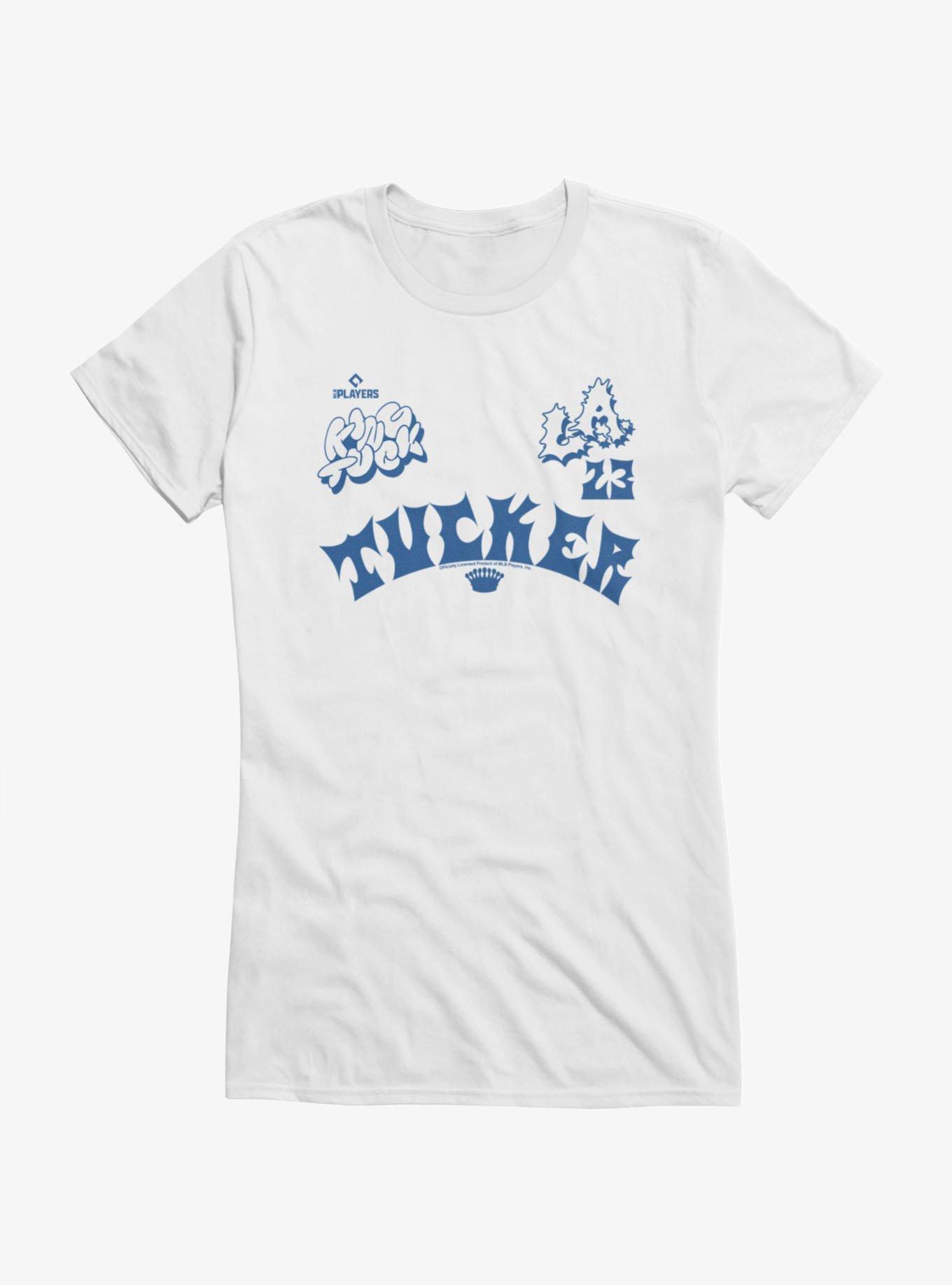 MLB Los Angeles Dodgers Kyle Tucker Arch LA 23 Girls T-Shirt Hot Topic Exclusive, , hi-res
