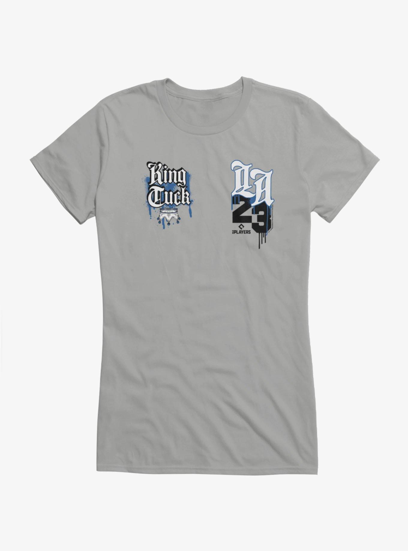 MLB Los Angeles Dodgers Kyle Tucker King Tuck Crown Graffiti Girls T-Shirt Hot Topic Exclusive, , hi-res