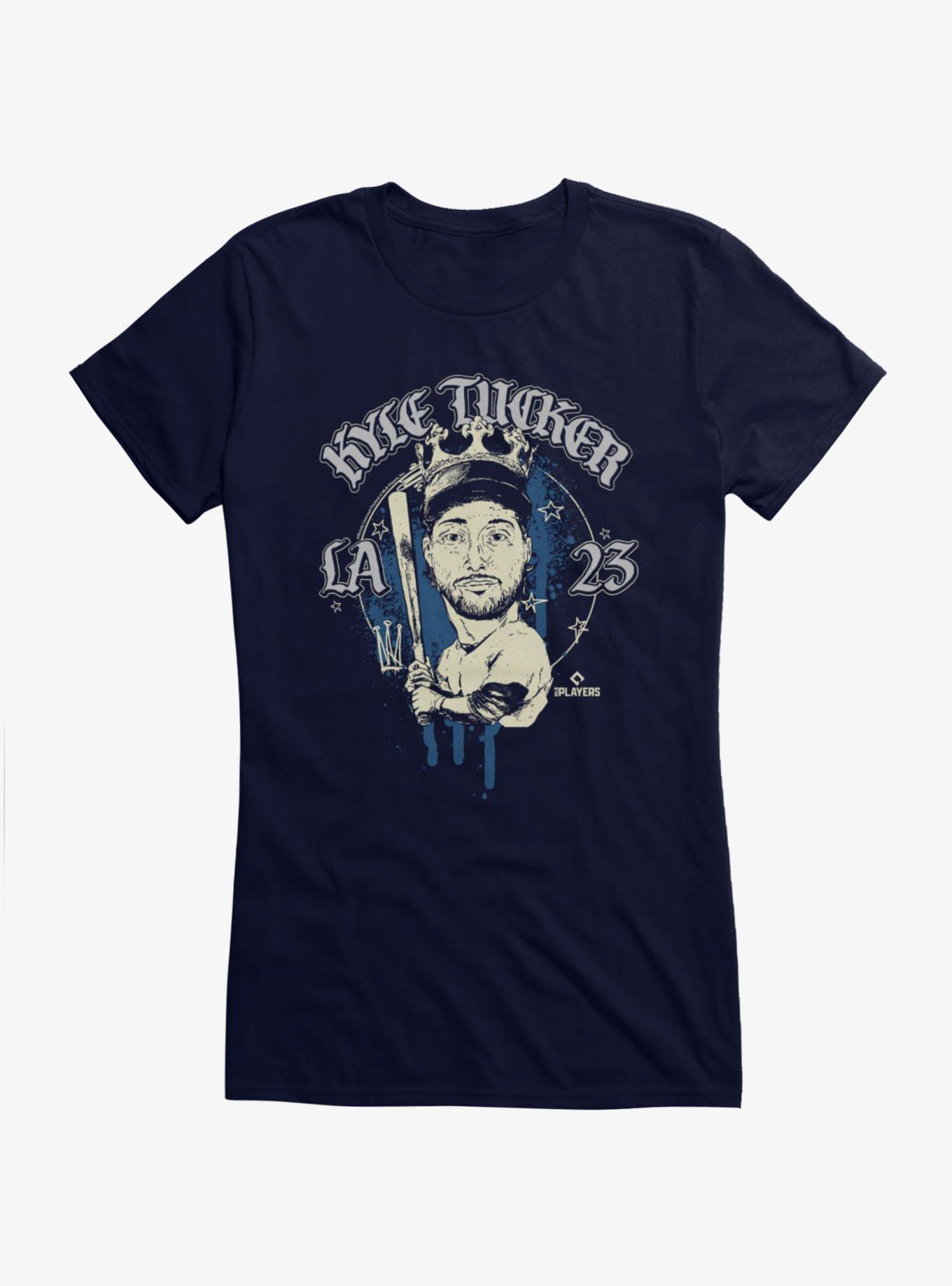 MLB Los Angeles Dodgers Kyle Tucker Caricature Paint Girls T-Shirt Hot Topic Exclusive, , hi-res