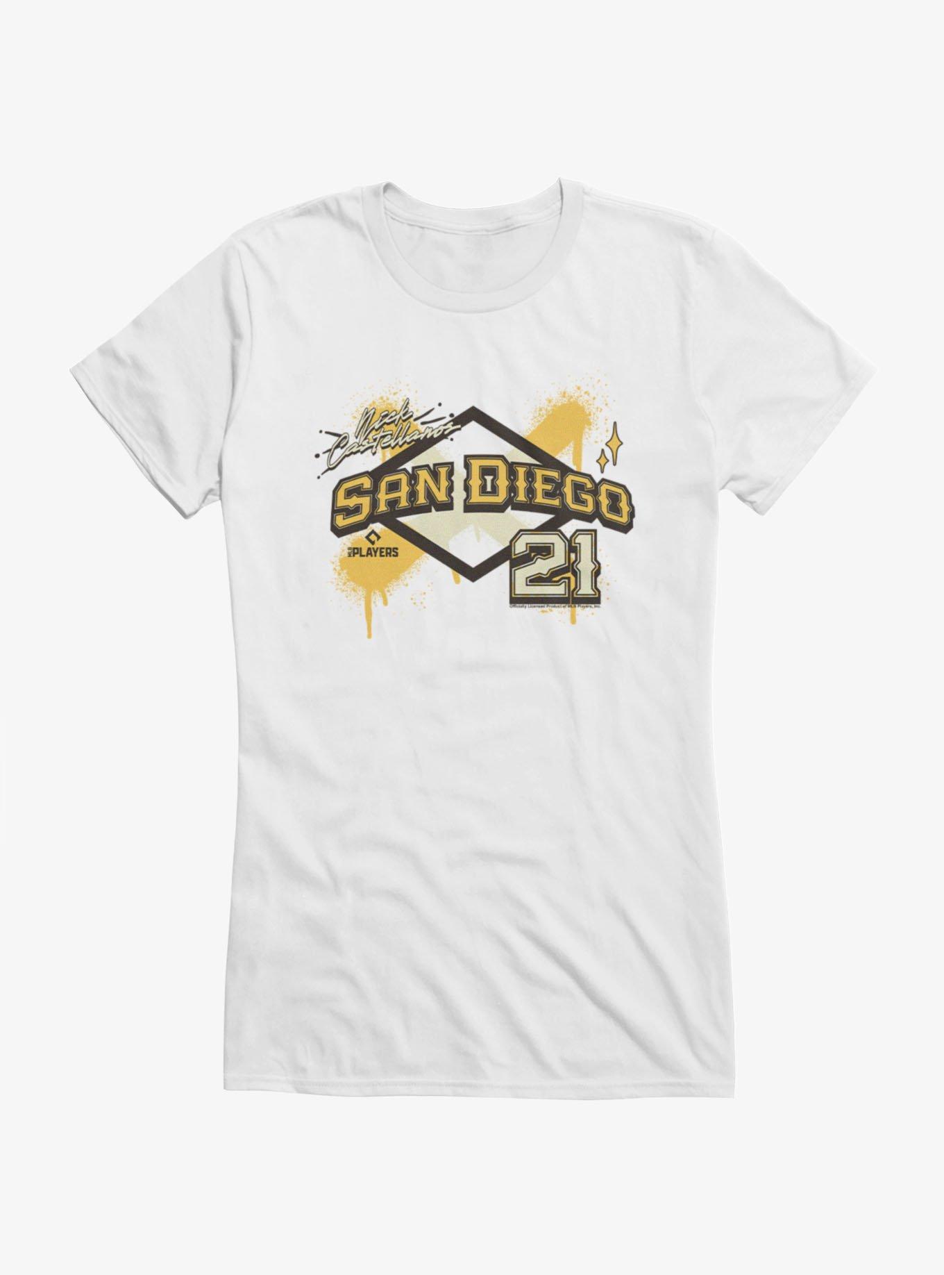 MLB San Diego Padres Nick Castellanos Diamond Girls T-Shirt Hot Topic Exclusive, , hi-res