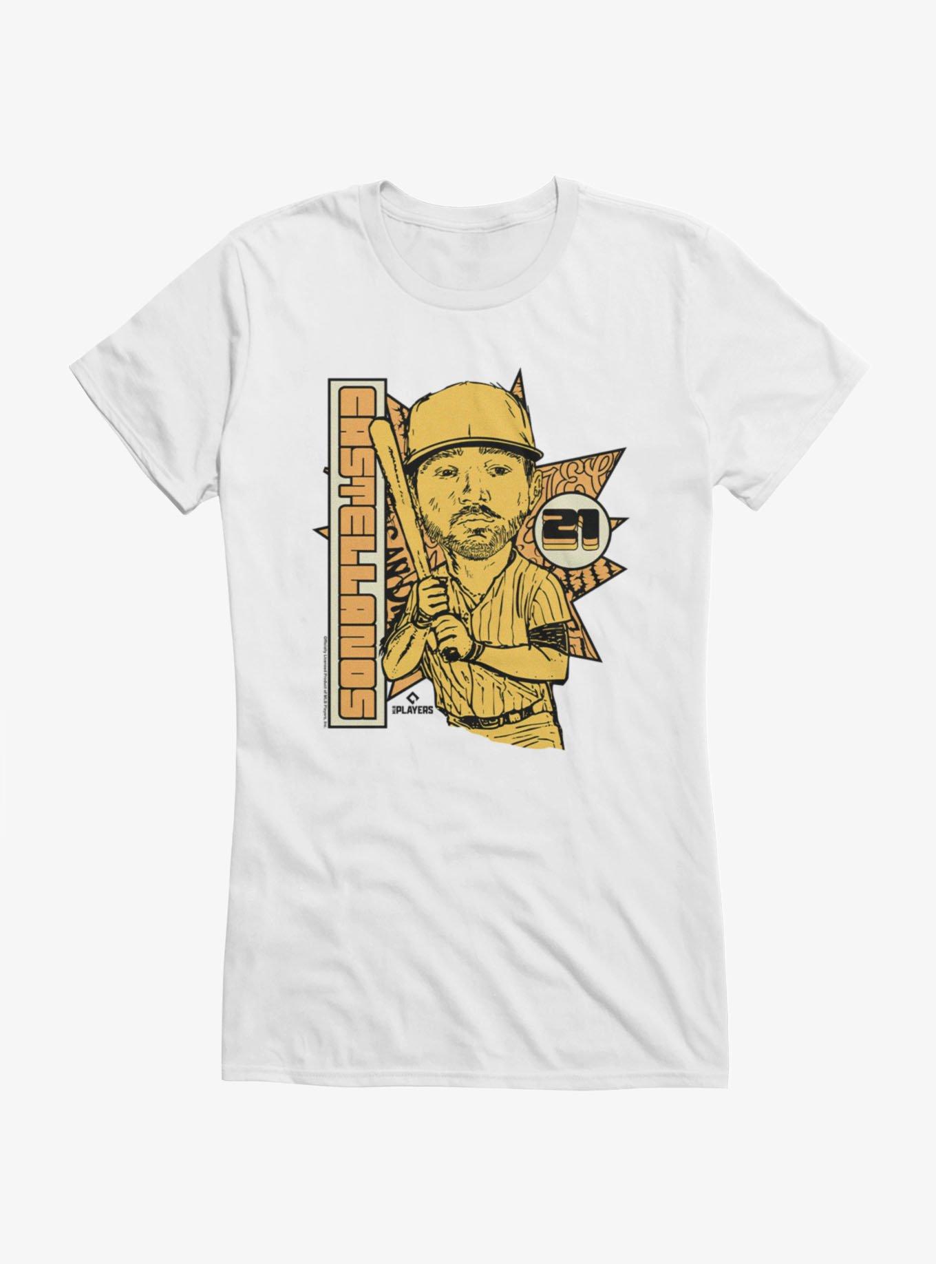 MLB San Diego Padres Nick Castellanos Star Background Girls T-Shirt Hot Topic Exclusive, , hi-res