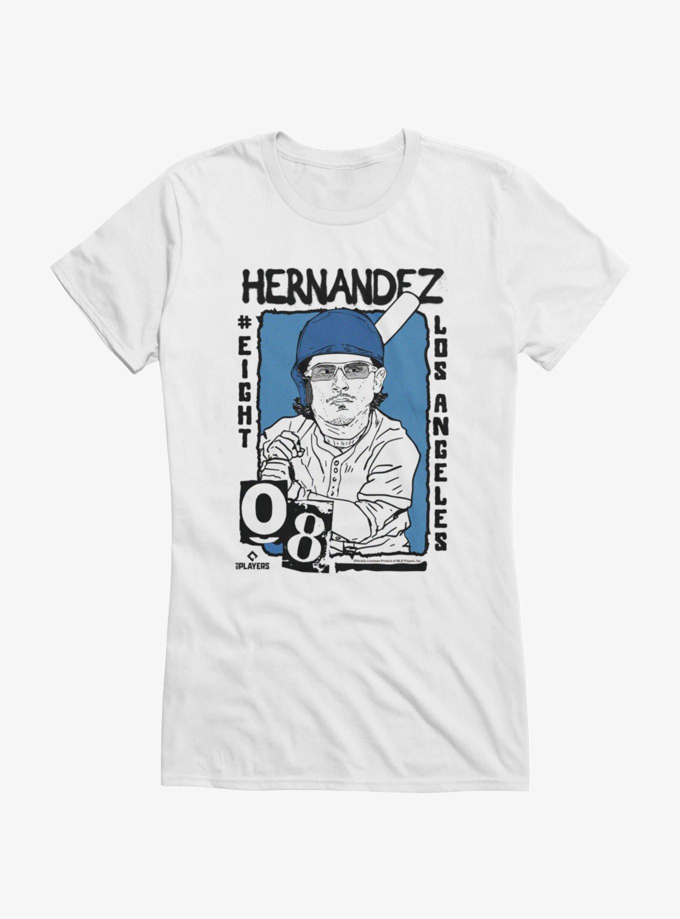 MLB Los Angeles Dodgers Kike Hernandez Girls T-Shirt Hot Topic Exclusive, , hi-res