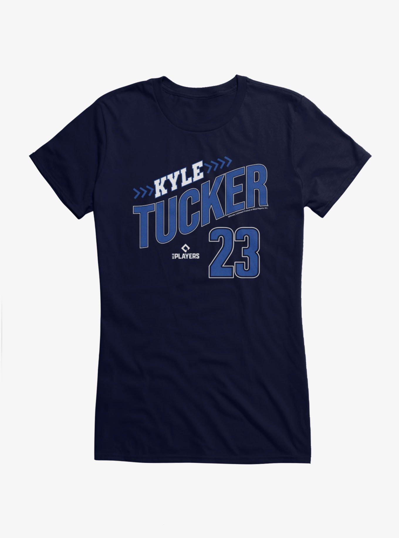 MLB Los Angeles Dodgers Kyle Tucker Swoop Arrows Girls T-Shirt Hot Topic Exclusive, , hi-res