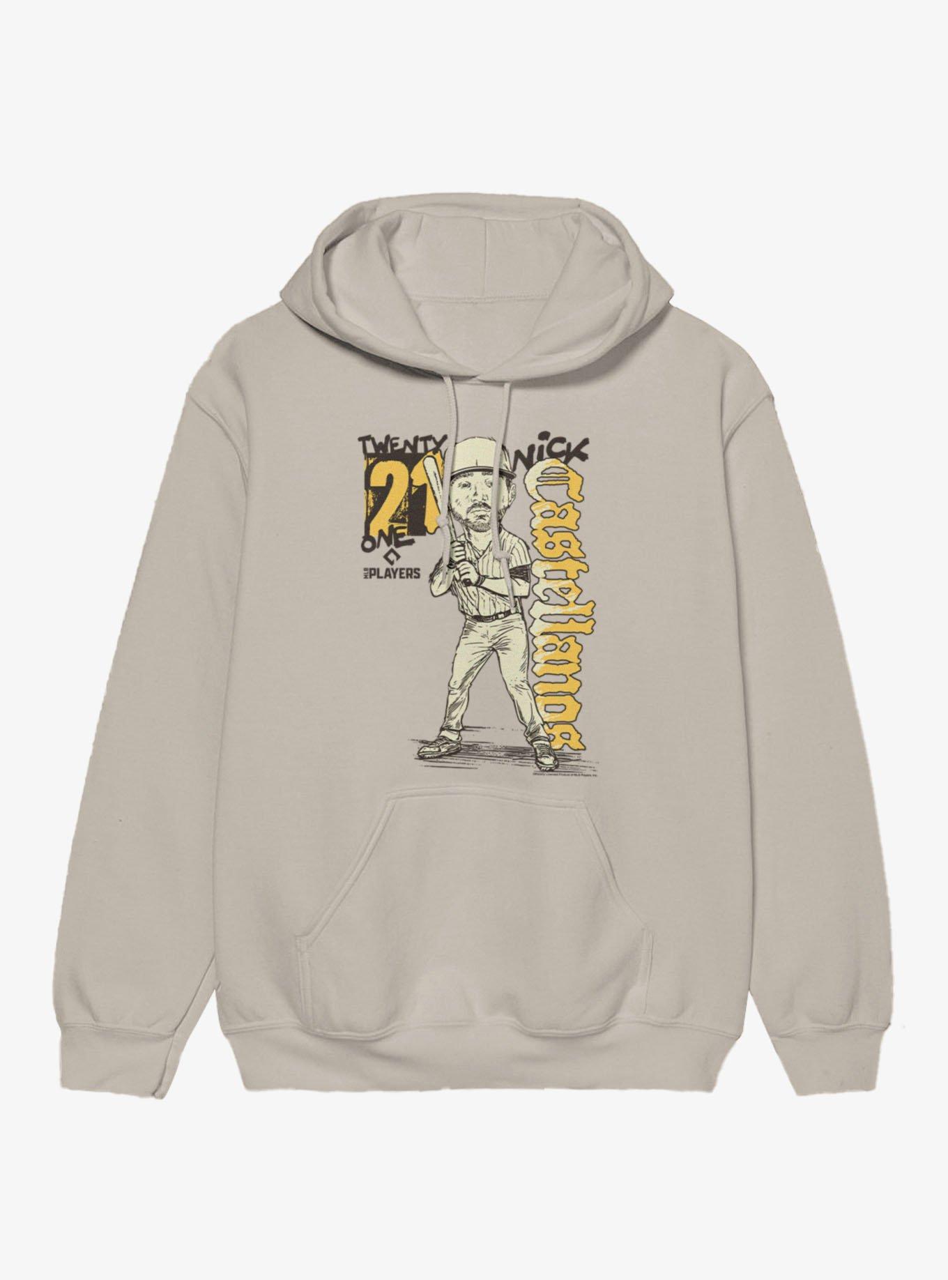 MLB San Diego Padres Nick Castellanos Batter Pose Caricature Hoodie Hot Topic Exclusive, , hi-res