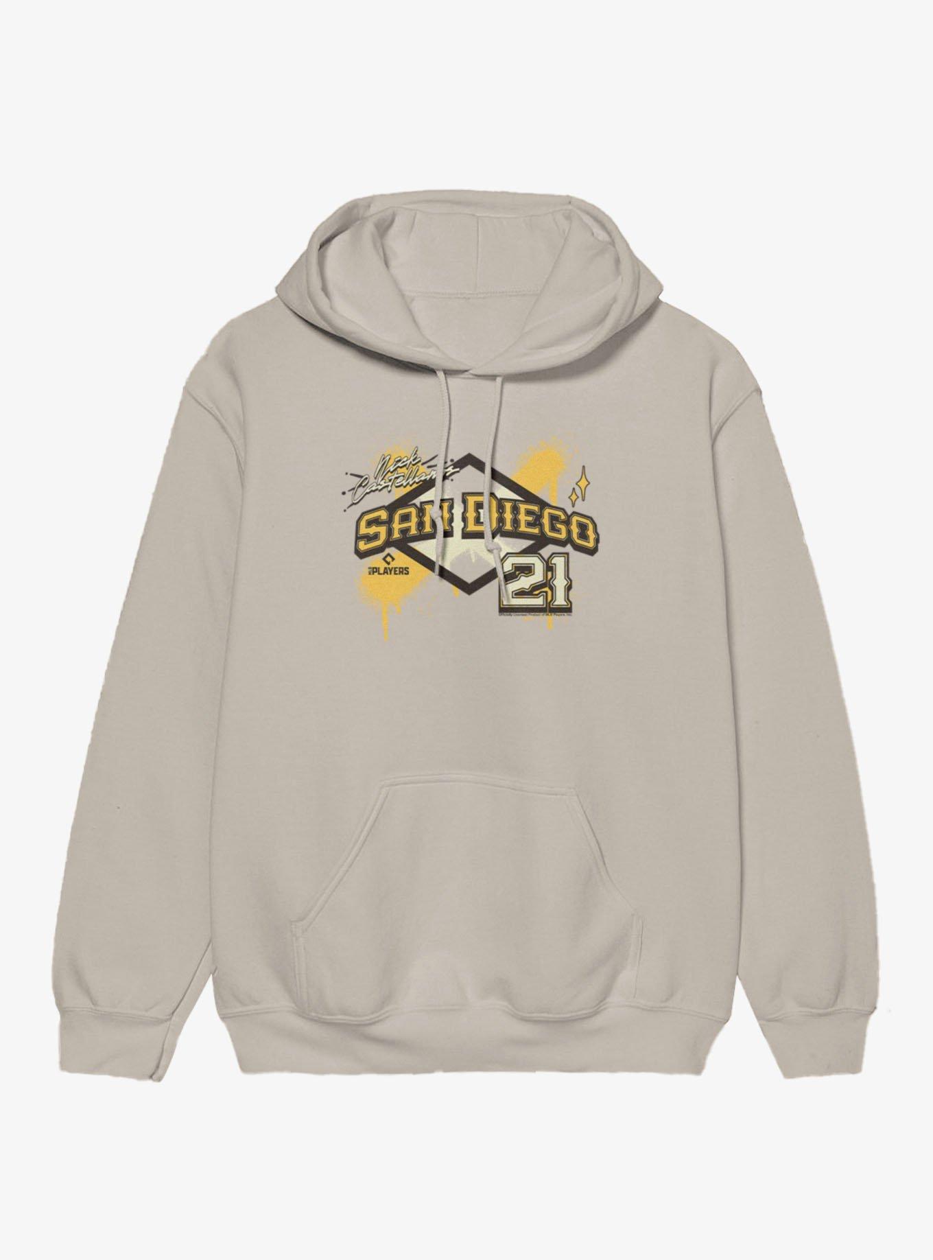 MLB San Diego Padres Nick Castellanos Diamond Hoodie Hot Topic Exclusive, , hi-res