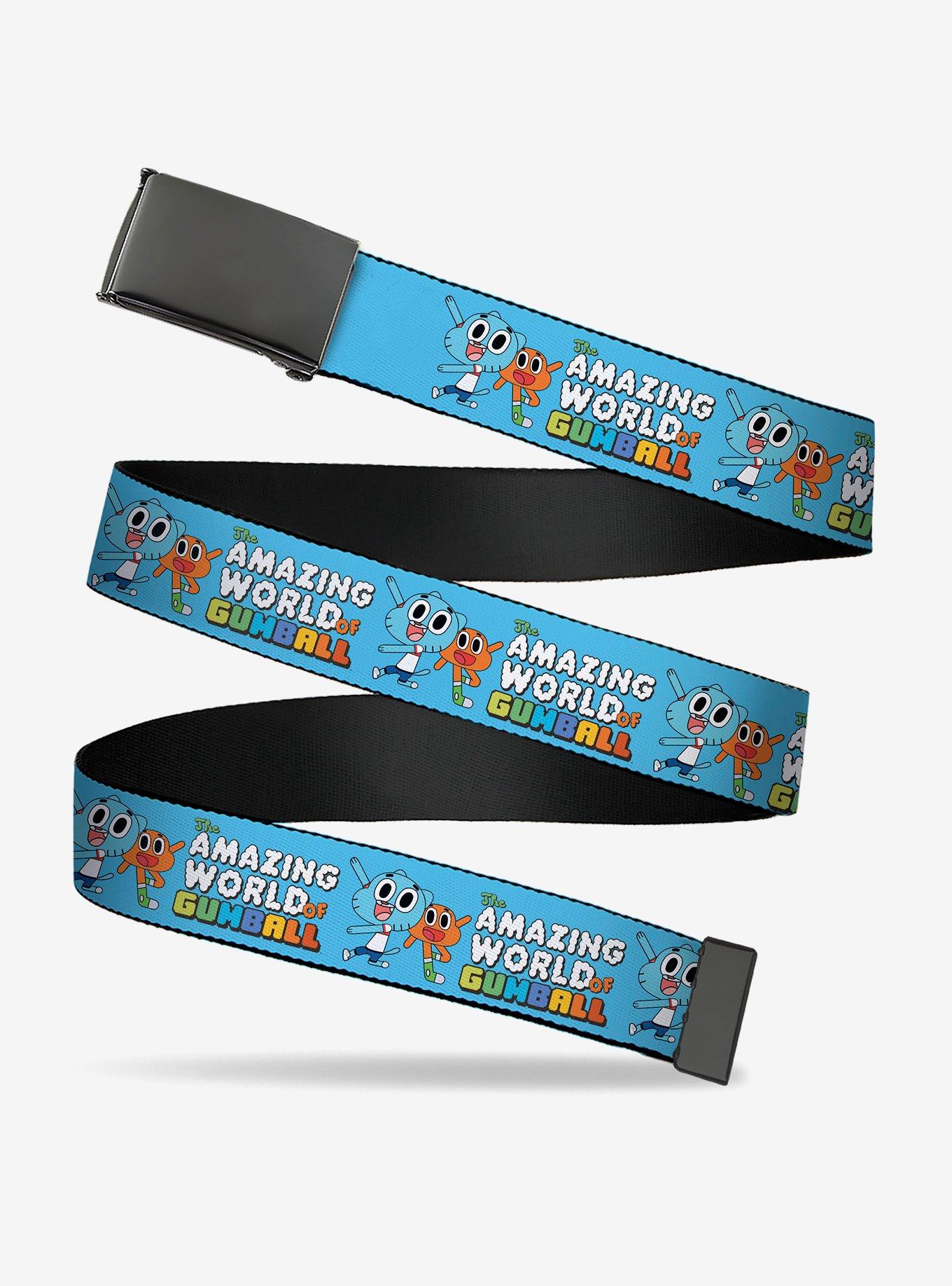 The Amazing World of Gumball Logo and Pose with Darwin Clamp Buckle Belt, , hi-res