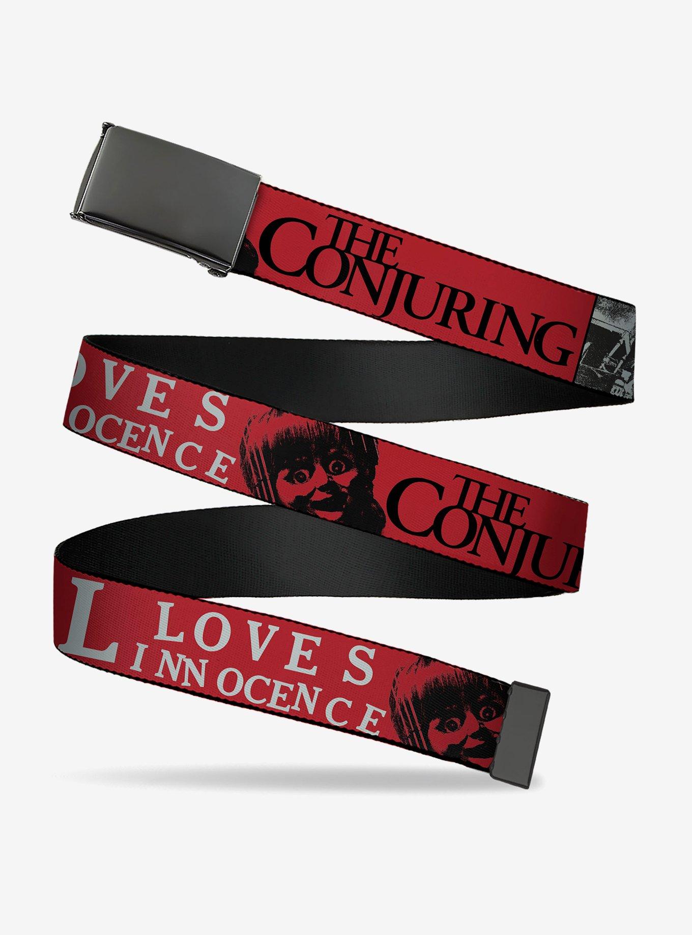 The Conjuring Evil Loves Innocence Annabelle Clamp Buckle Belt, , hi-res