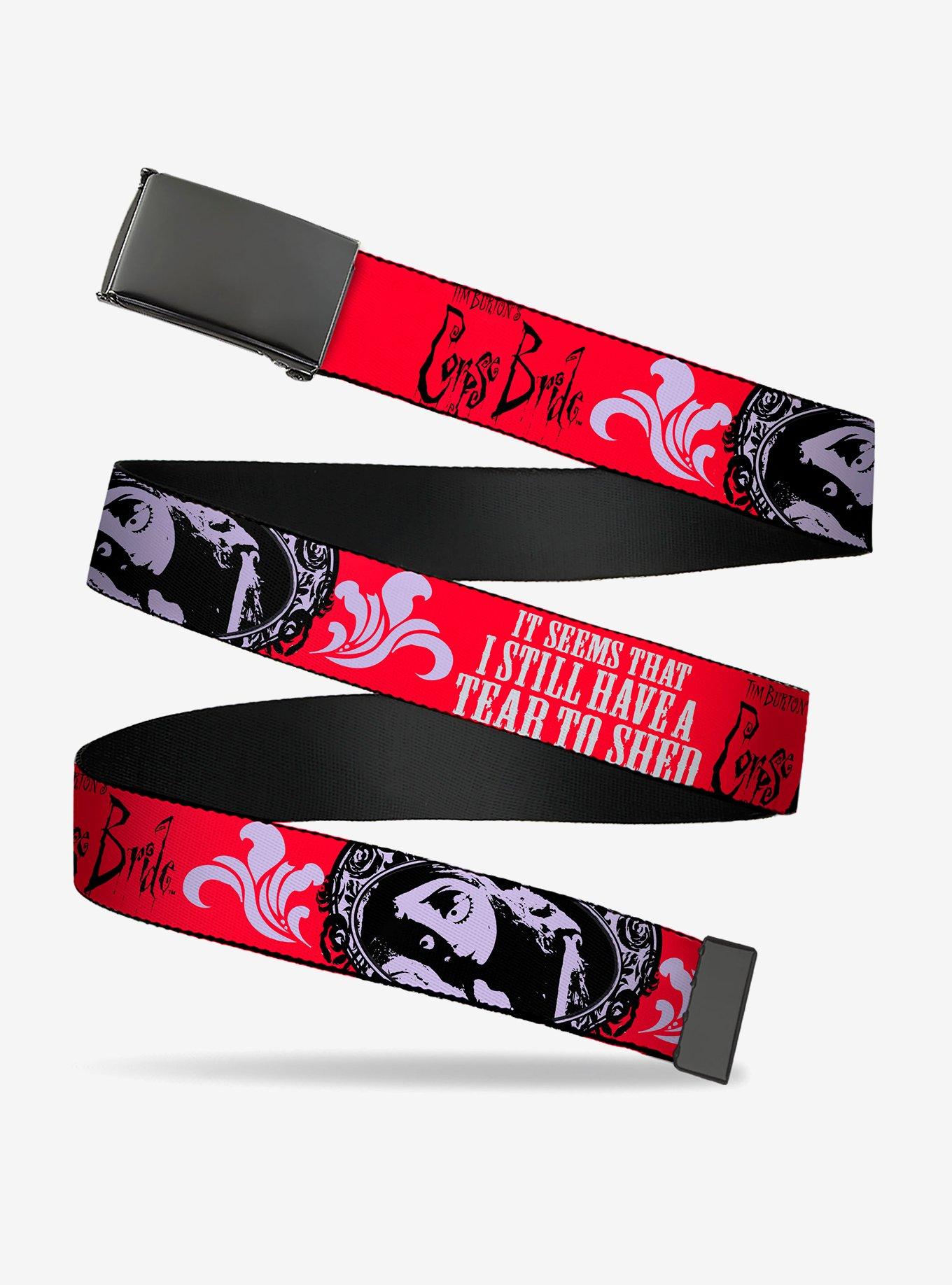 Corpse Bride Emily Tear To Shed Pose Clamp Buckle Belt, , hi-res