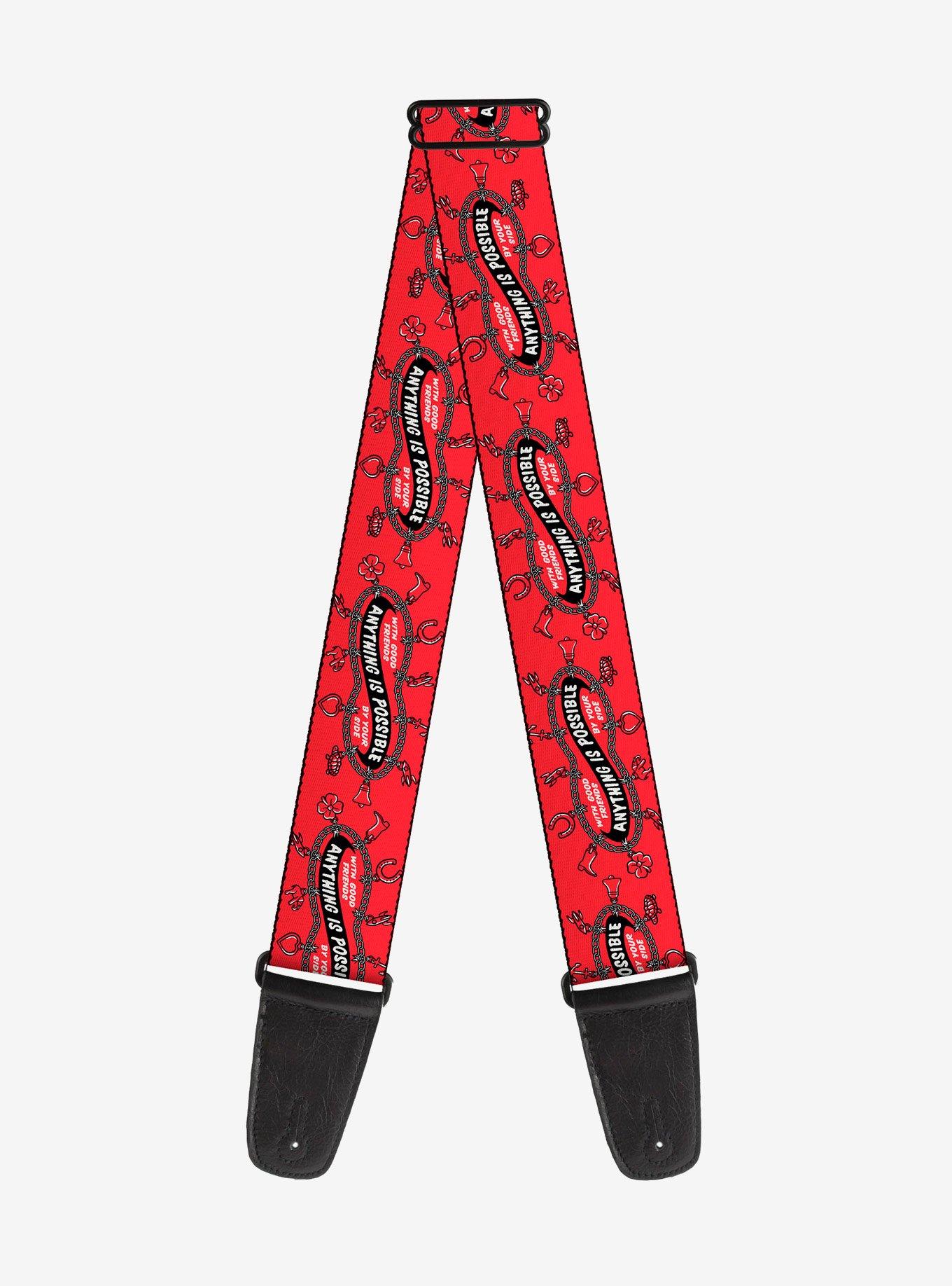 IT Welcome To Derry Anything Is Possible Charm Bracelet Red Guitar Strap, , hi-res
