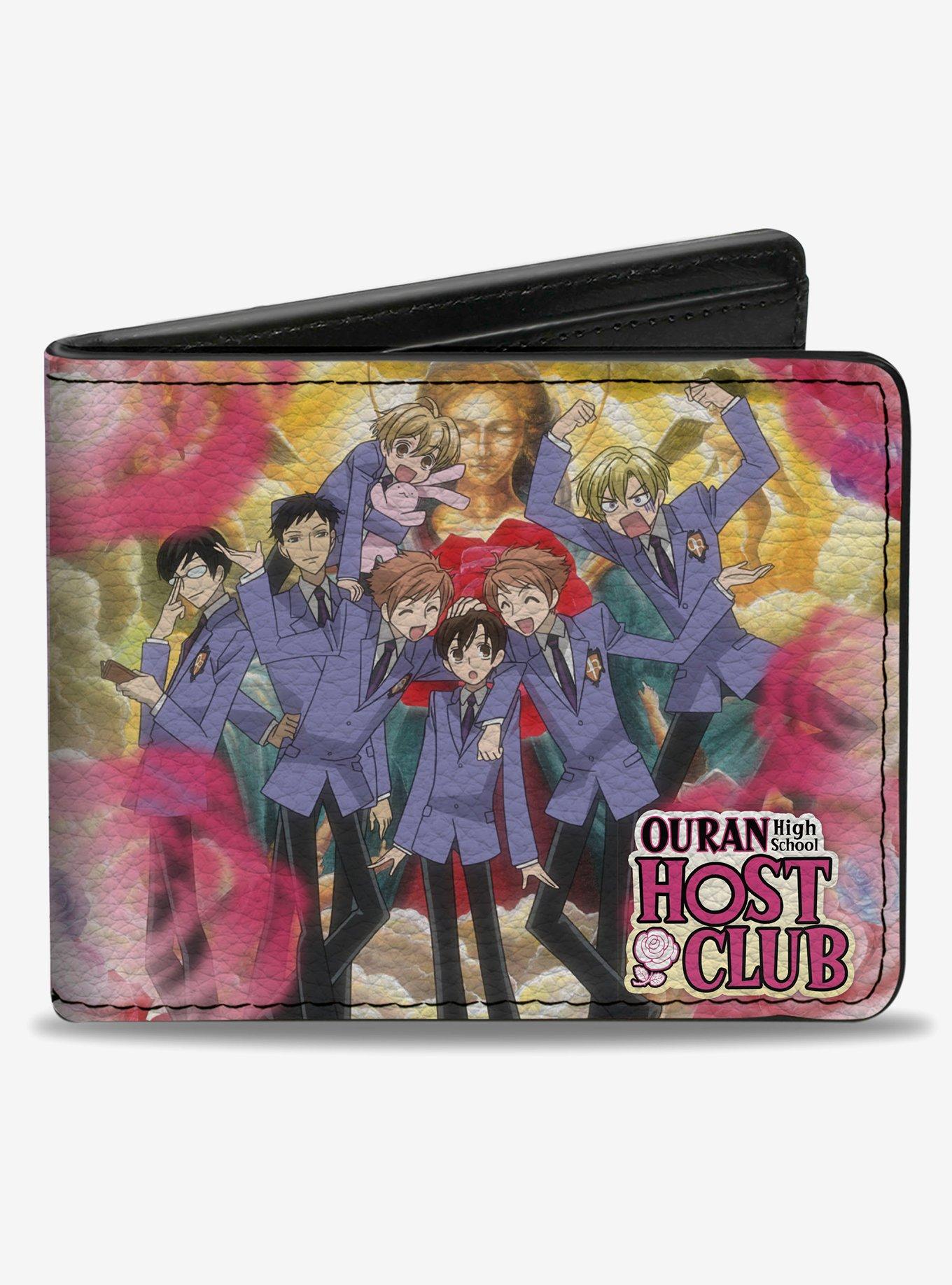 Ouran High School Host Club Character Group Poses Bifold Wallet, , hi-res