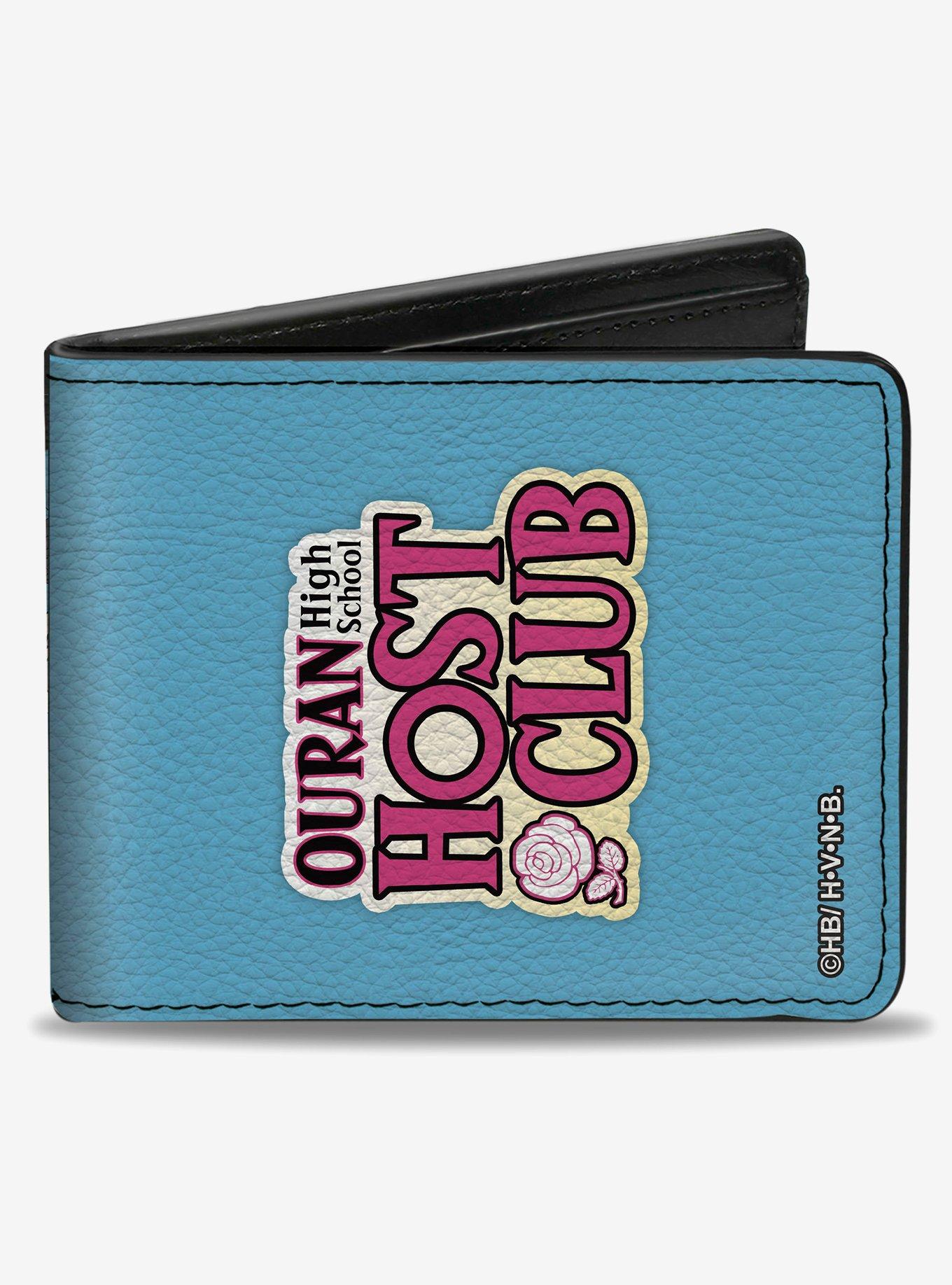 Ouran High School Host Club Chibi Character Group Pose Bifold Wallet, , hi-res