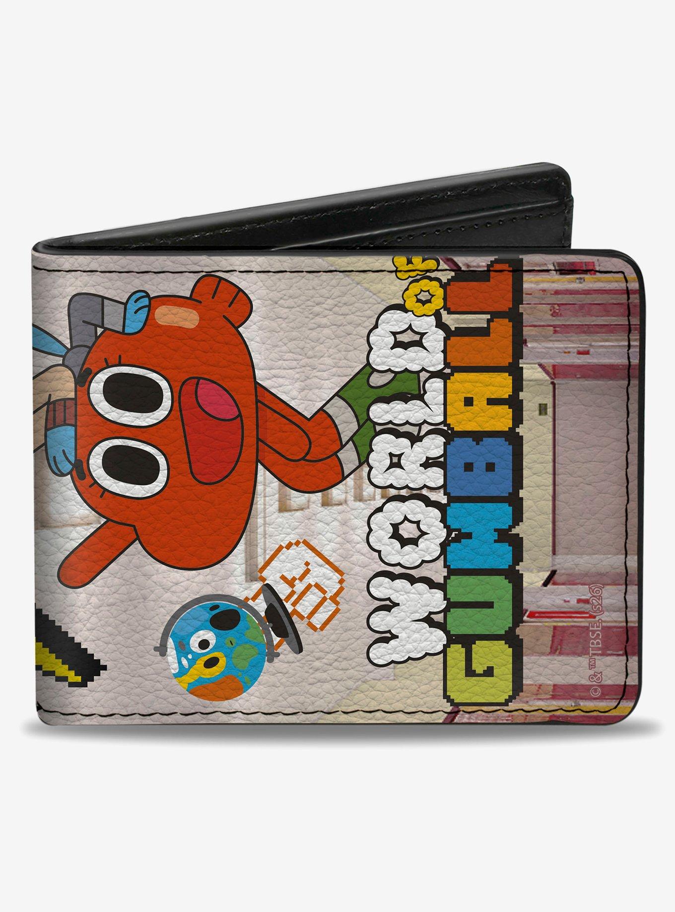 The Amazing World of Gumball Peace Pose with Darwin Bifold Wallet, , hi-res