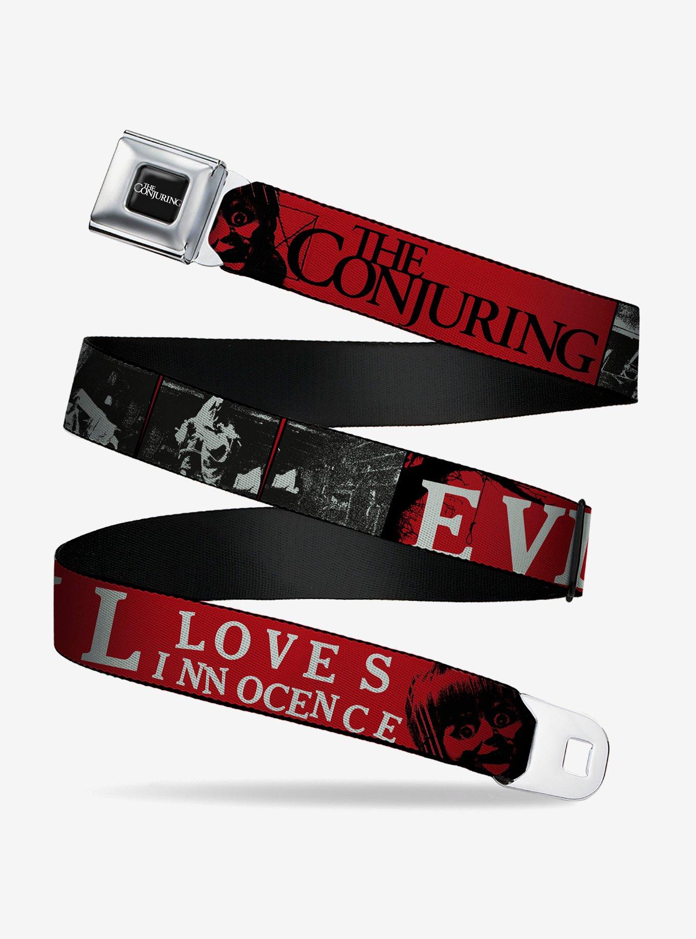 The Conjuring Evil Loves Innocence Annabelle Seatbelt Buckle Belt, , hi-res