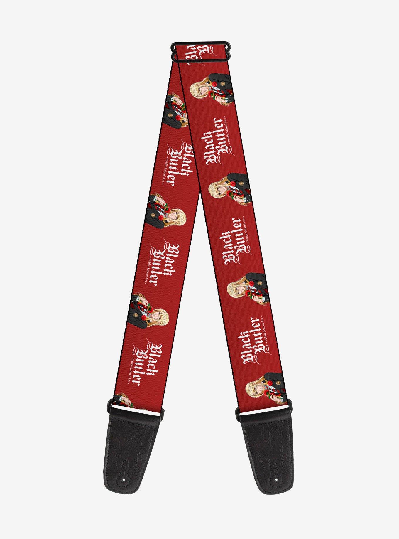 Black Butler Edgar Redmond Pose and Title Guitar Strap, , hi-res