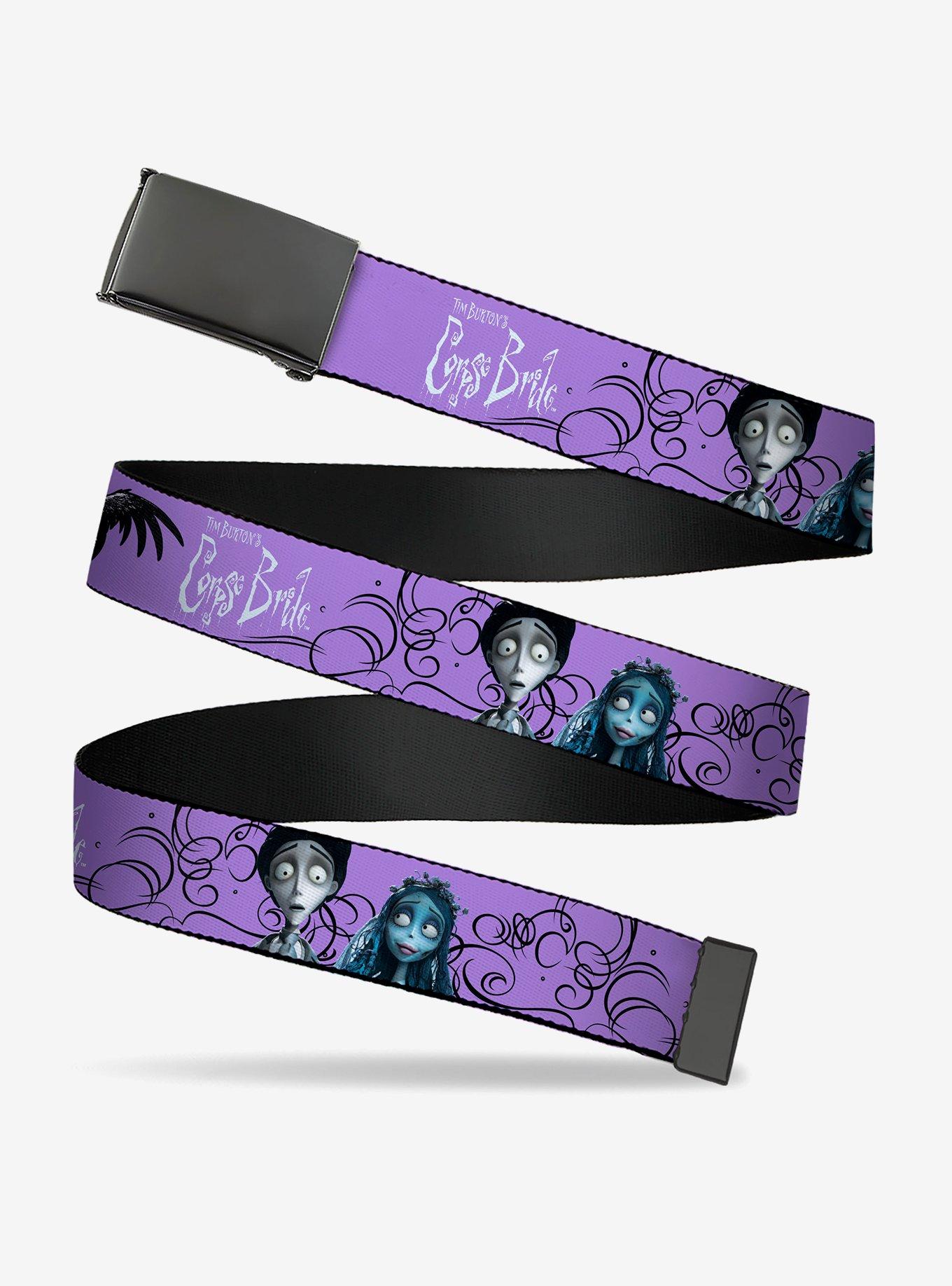 Corpse Bride Victor and Emily Living Marry the Dead Clamp Buckle Belt, , hi-res