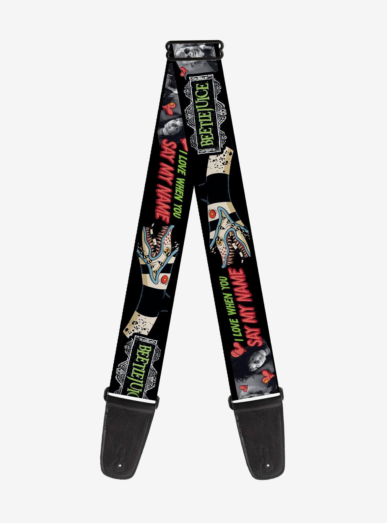 Beetlejuice I Love When You Say My Name and Sandworm Guitar Strap, , hi-res