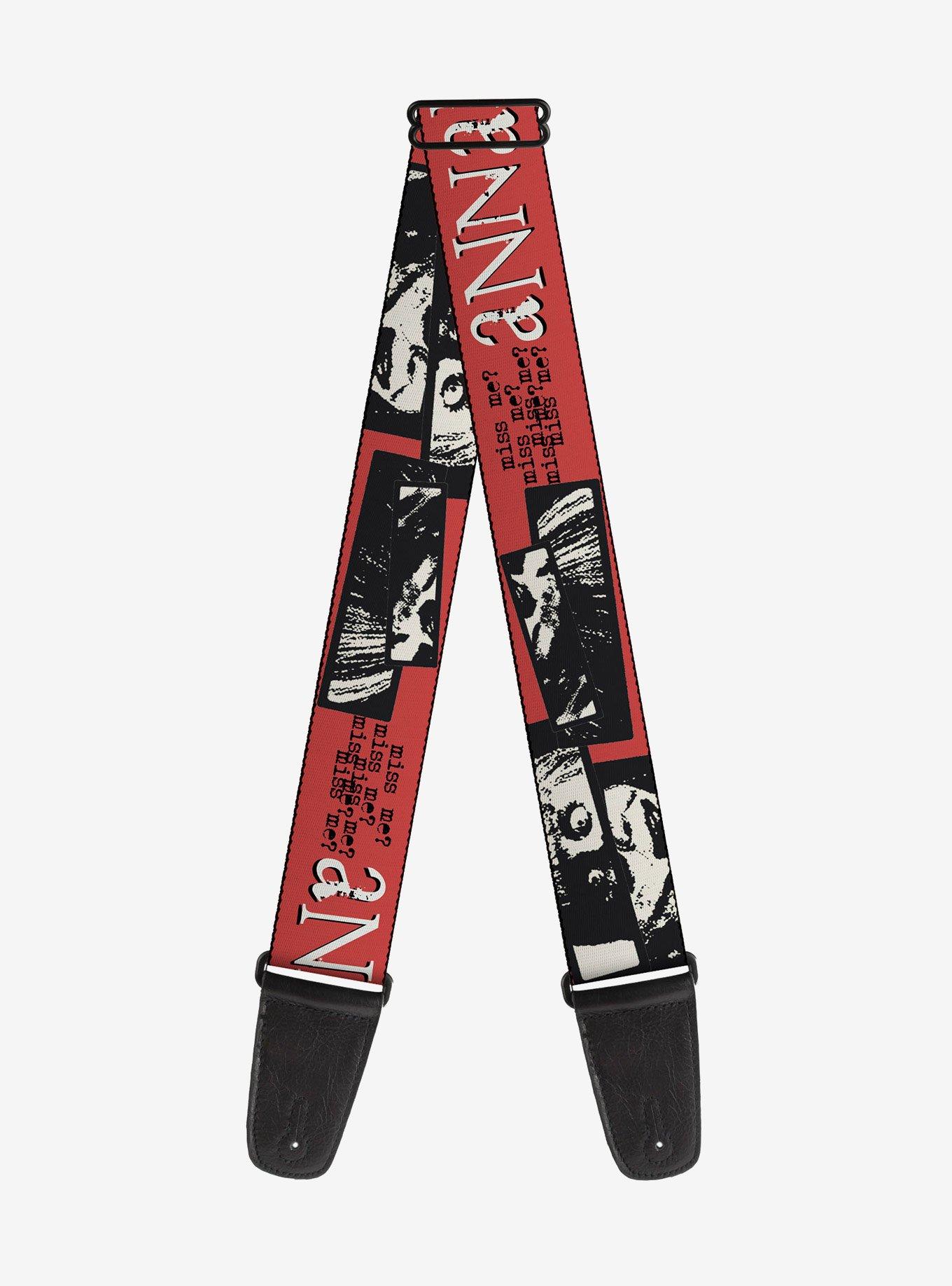 Annabelle Miss Me Eyes and Text Guitar Strap, , hi-res