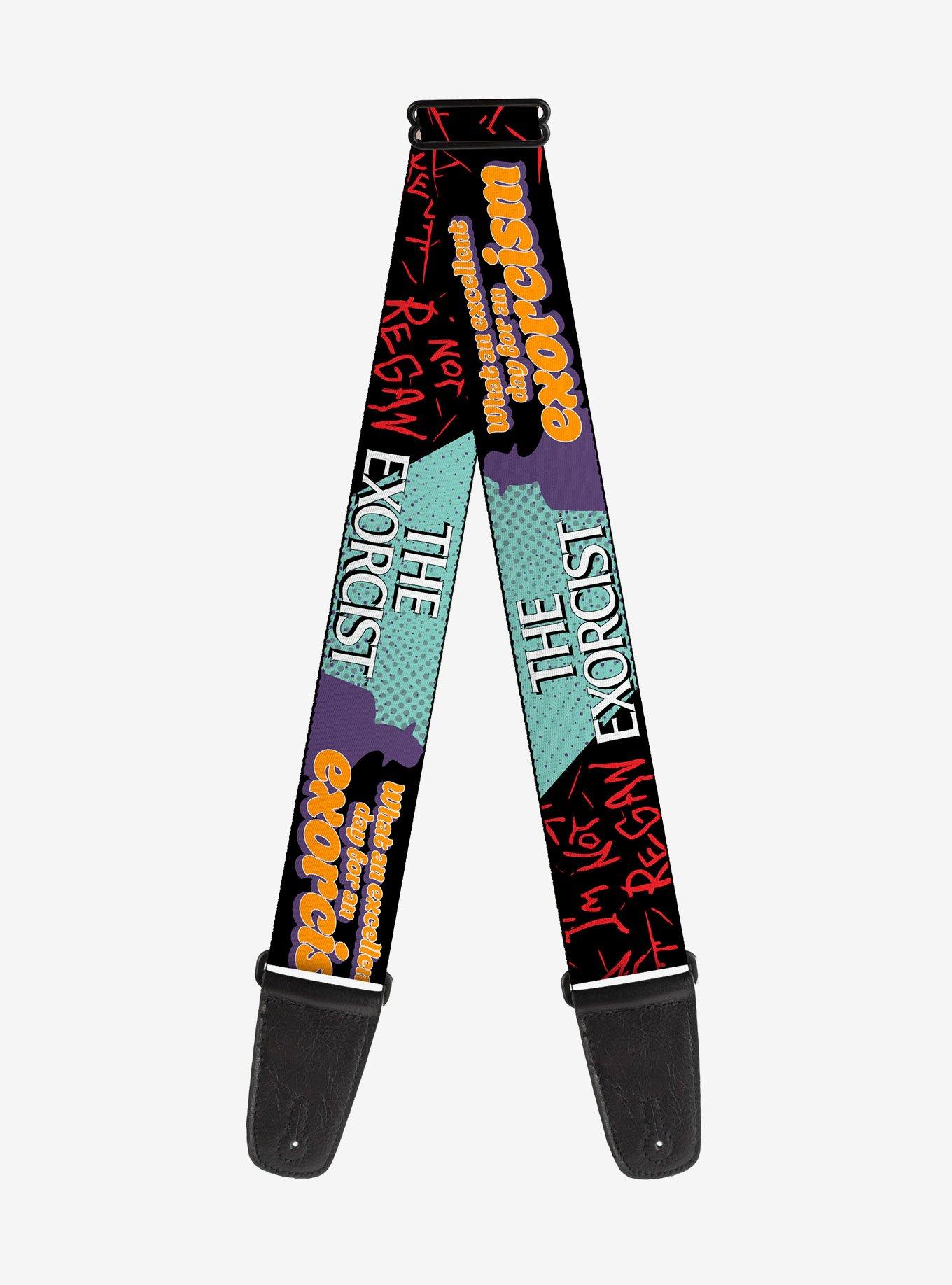 The Exorcist Regan Pop Art Excellent Day For An Exorcism Pose Guitar Strap, , hi-res