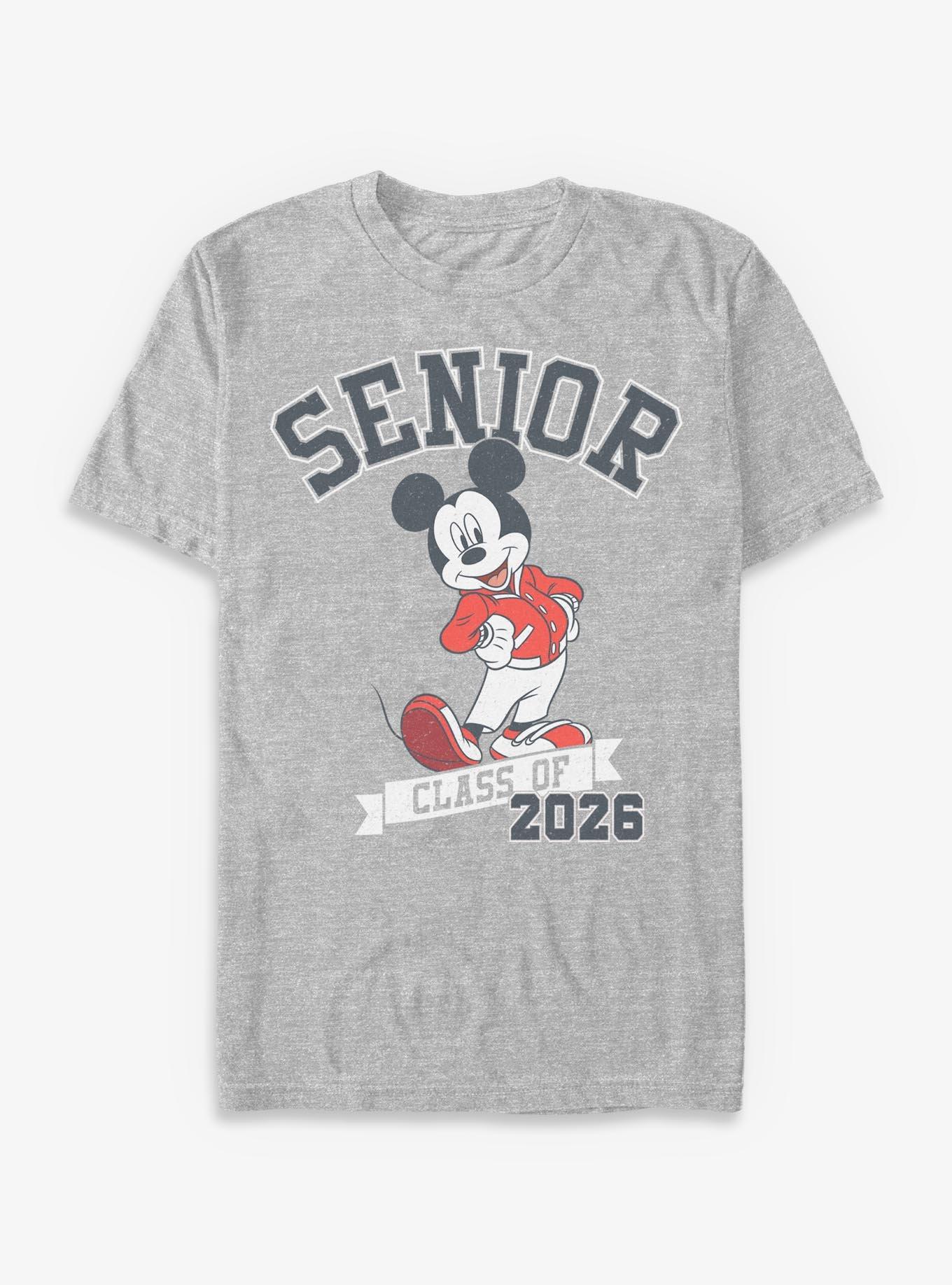 Disney Mickey Mouse Senior Class Of 2026 T-Shirt, SPORT GRAY, hi-res