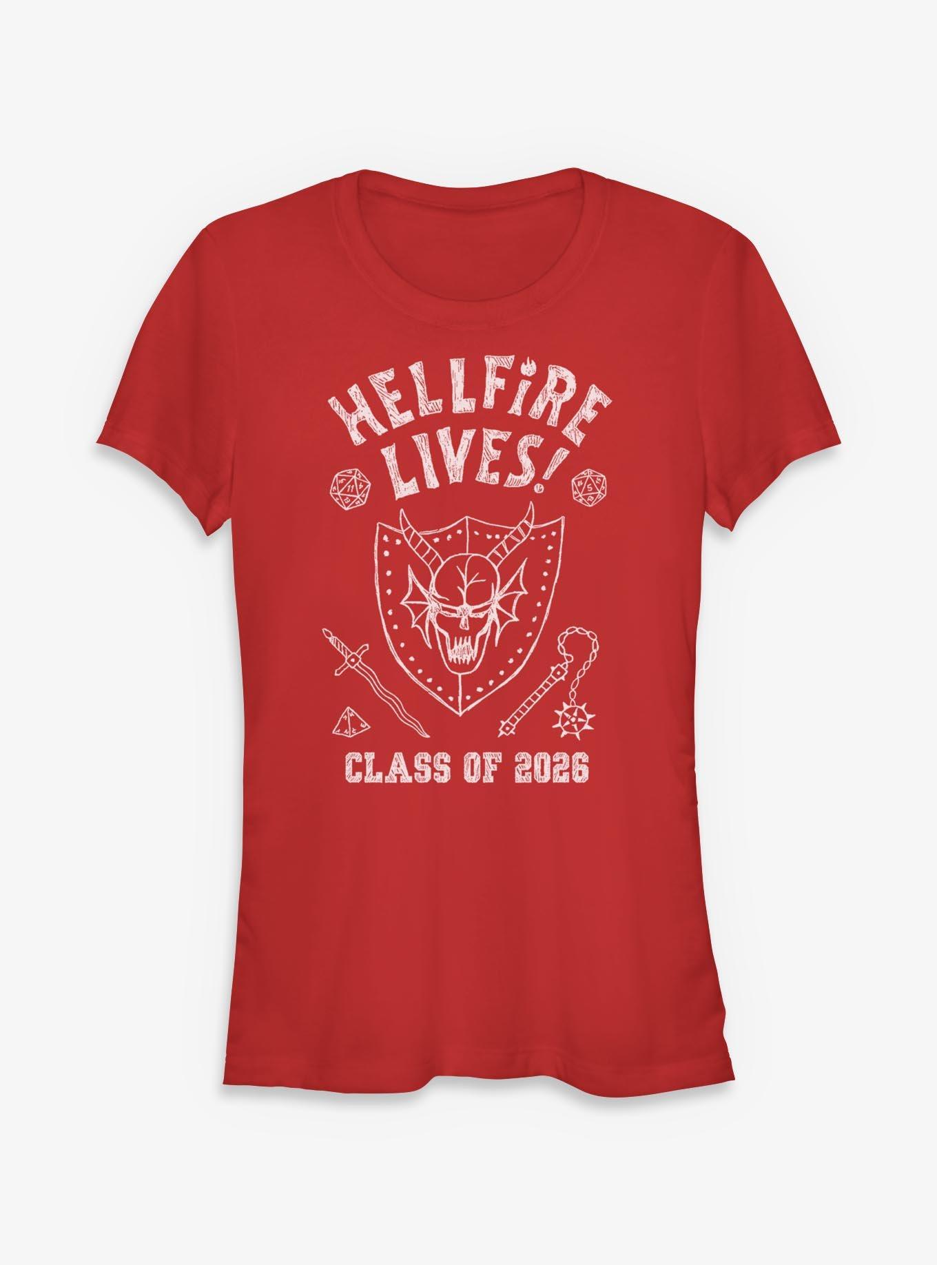 Stranger Things Hellfire Marker Class Of 2026 Girls T-Shirt, , hi-res