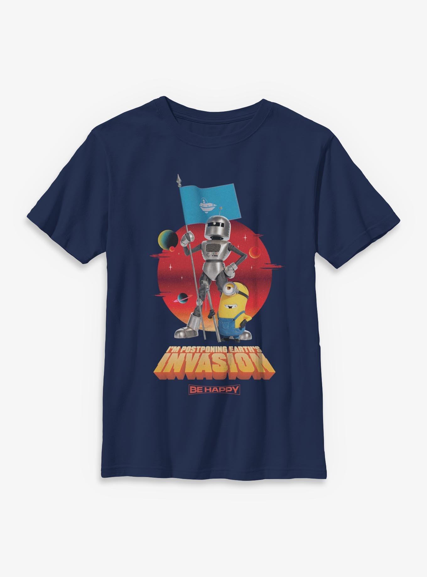 Minions I'm Postponing Earth's Invasion Youth T-Shirt, , hi-res