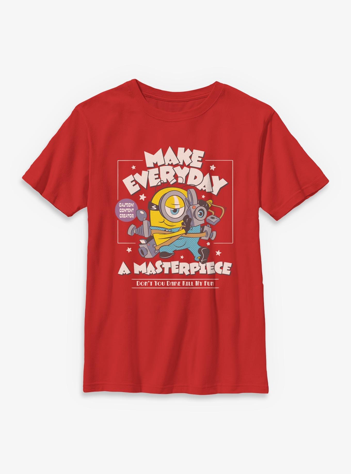 Minions Make Everyday A Masterpiece Youth T-Shirt, , hi-res