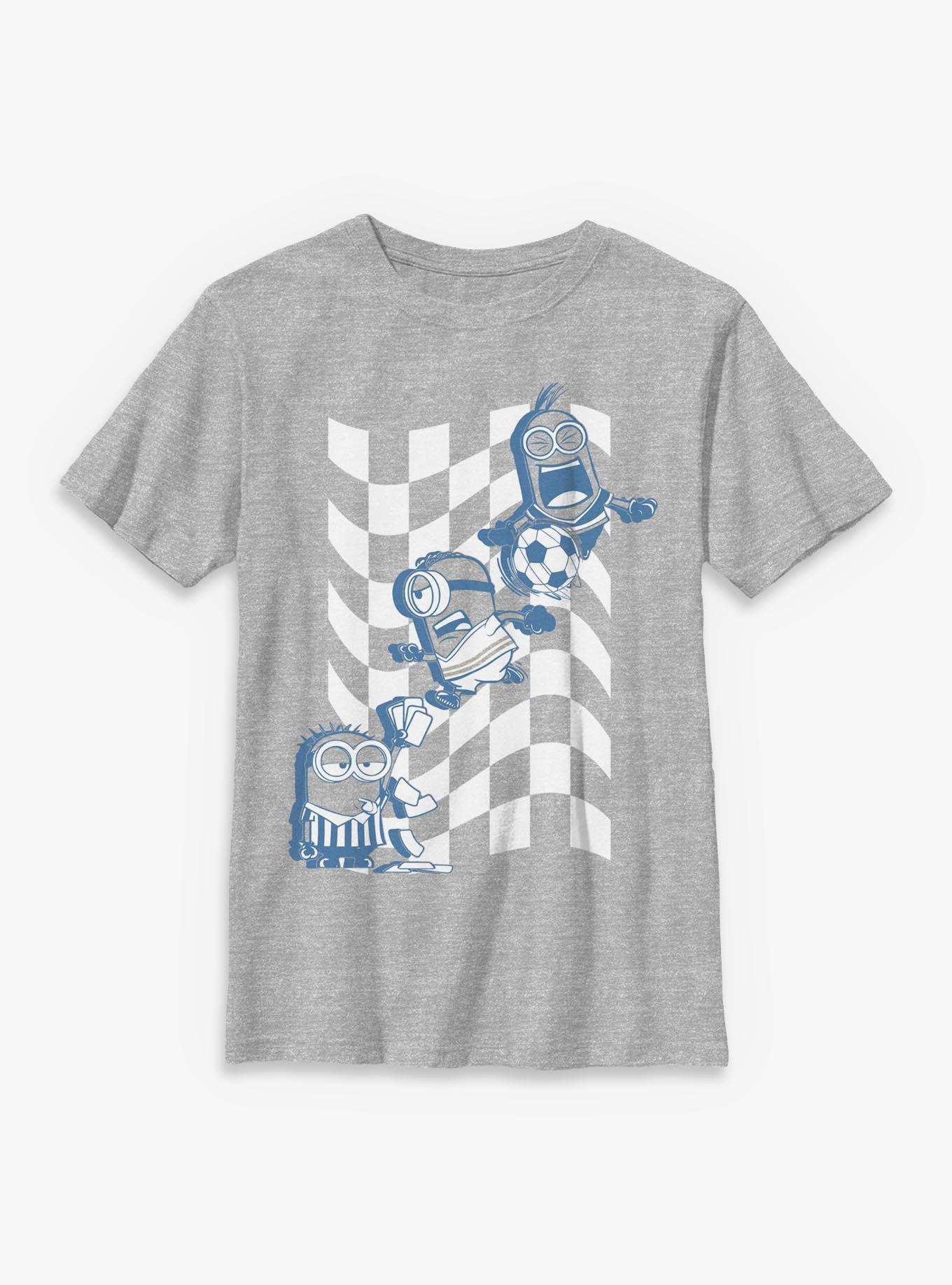 Minions Checkers Soccer Youth T-Shirt