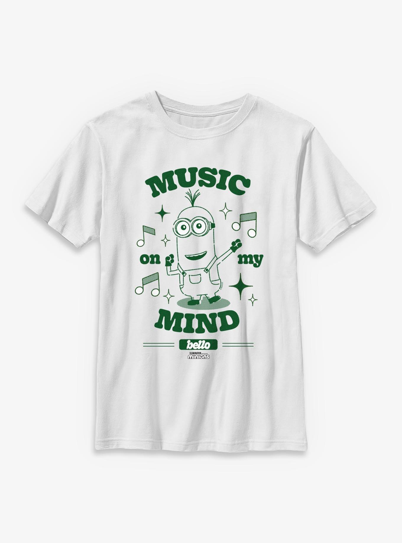 Minions Music On My Mind Bello Youth T-Shirt, , hi-res