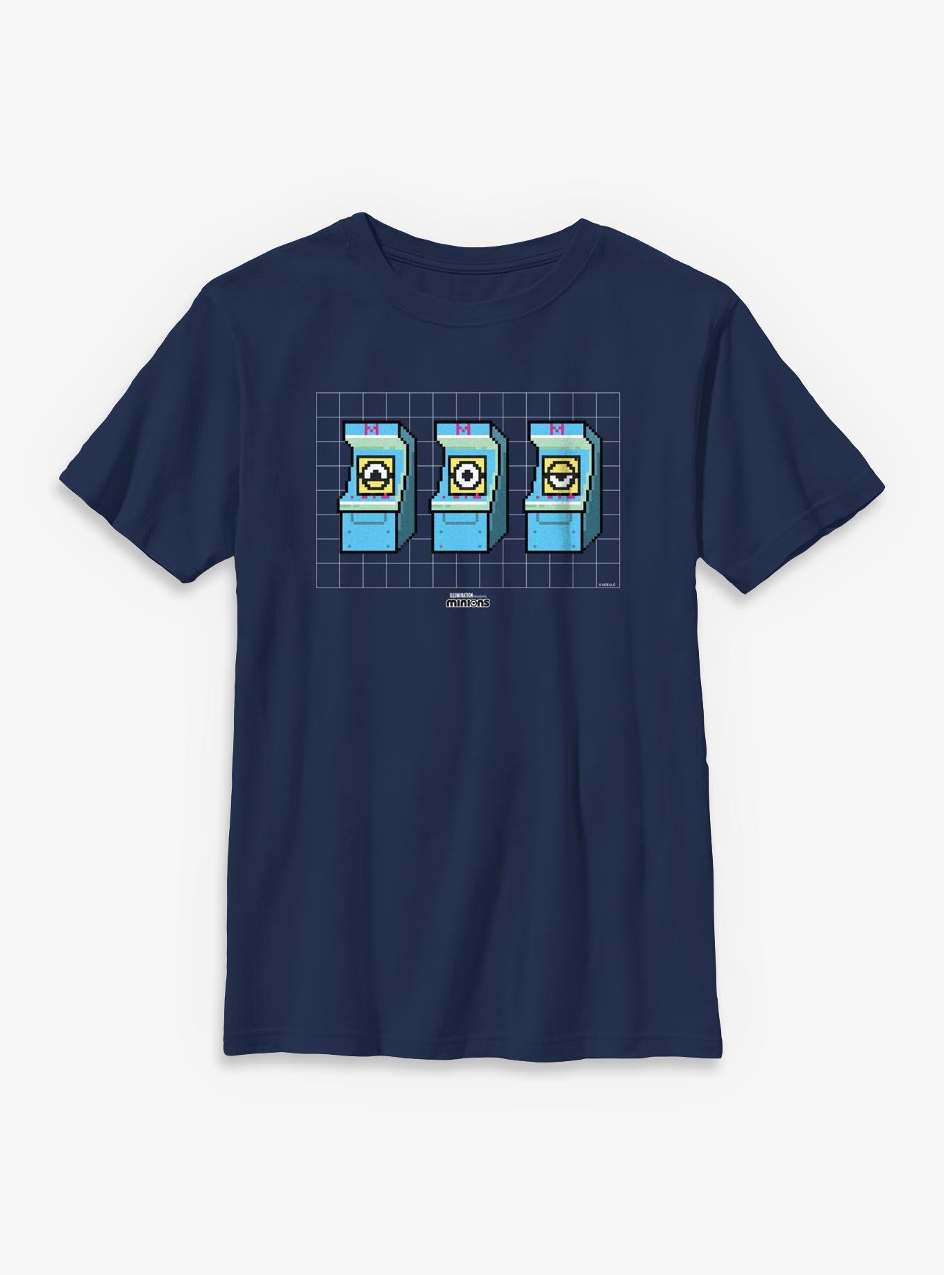 Minions 8Bit Arcade Games Youth T-Shirt, , hi-res