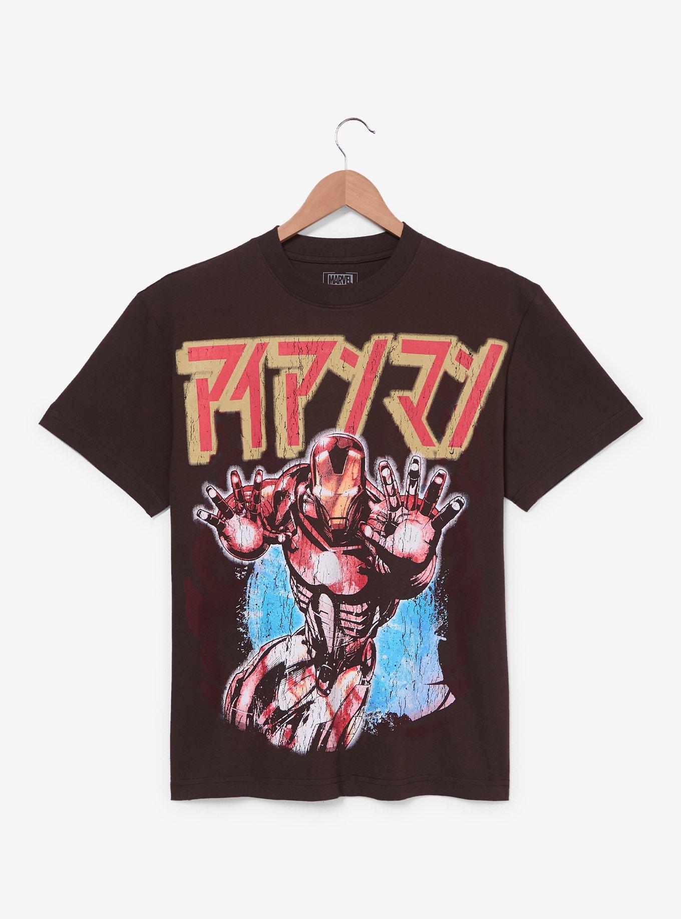 Marvel Iron Man Portrait T-Shirt - BoxLunch Exclusive, , hi-res