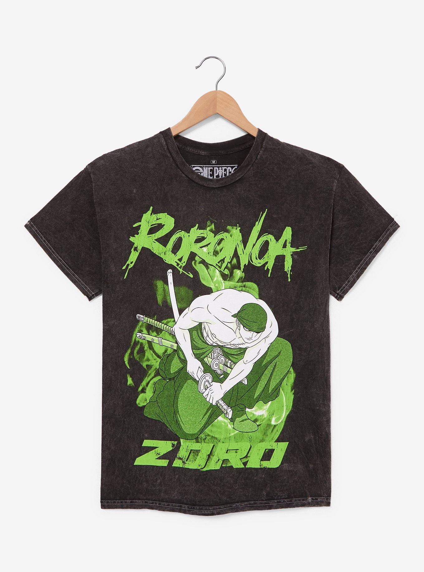 One Piece Roronoa Zoro Tonal Portrait T-Shirt - BoxLunch Exclusive, , hi-res