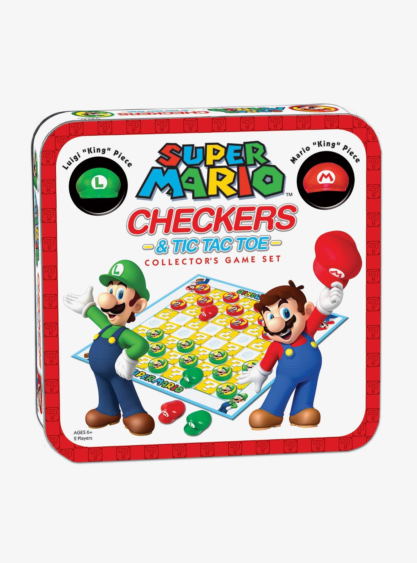 Nintendo Super Mario Bros. Checkers & Tic Tac Toe Set, , hi-res
