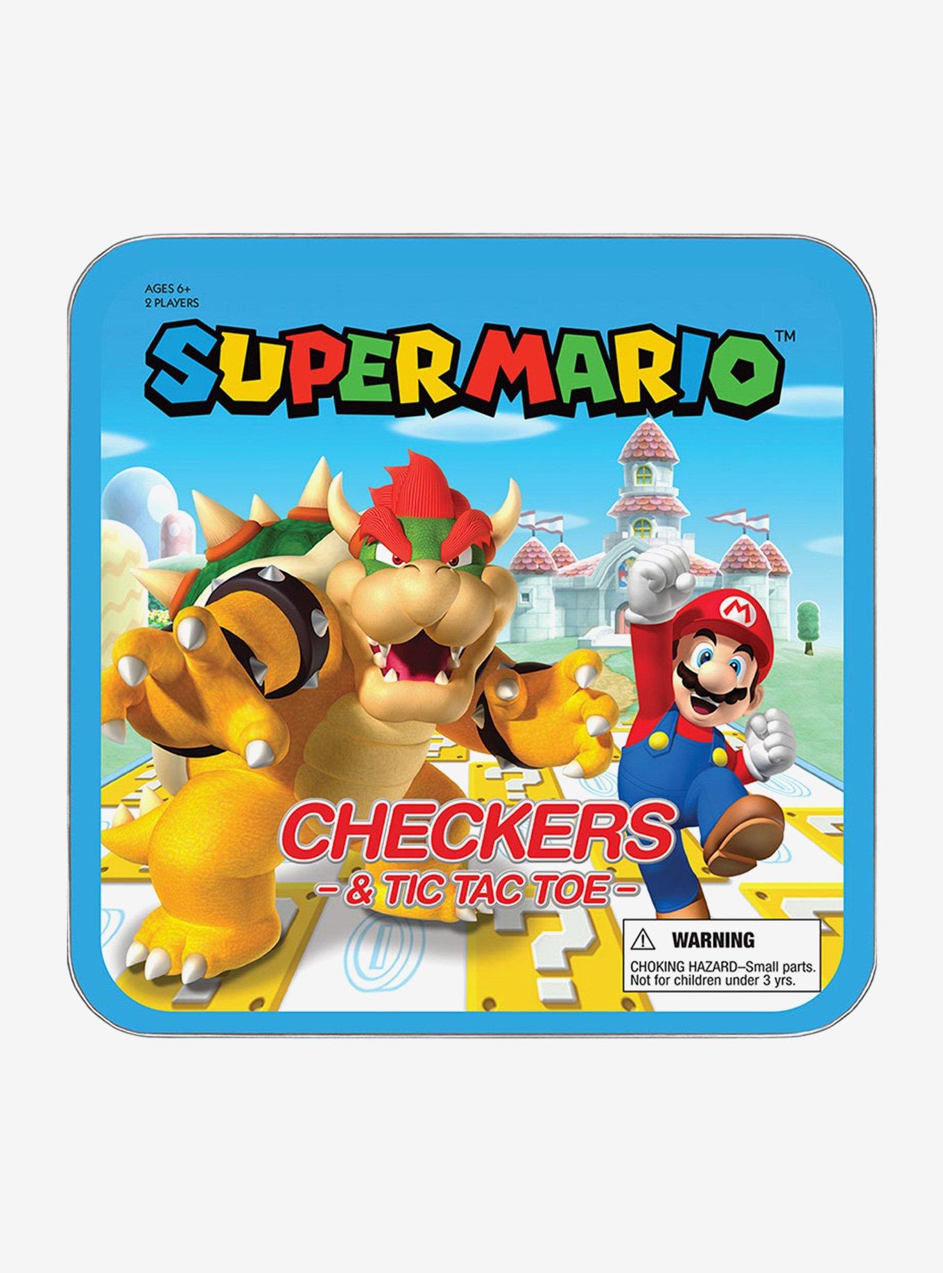 Nintendo Super Mario Bros. Bowser & Mario Checkers & Tic Tac Toe Set, , hi-res