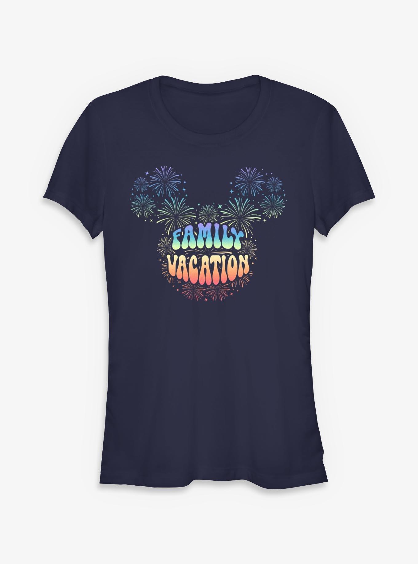 Disney Mickey Mouse Family Vacation Fireworks Girls T-Shirt, , hi-res