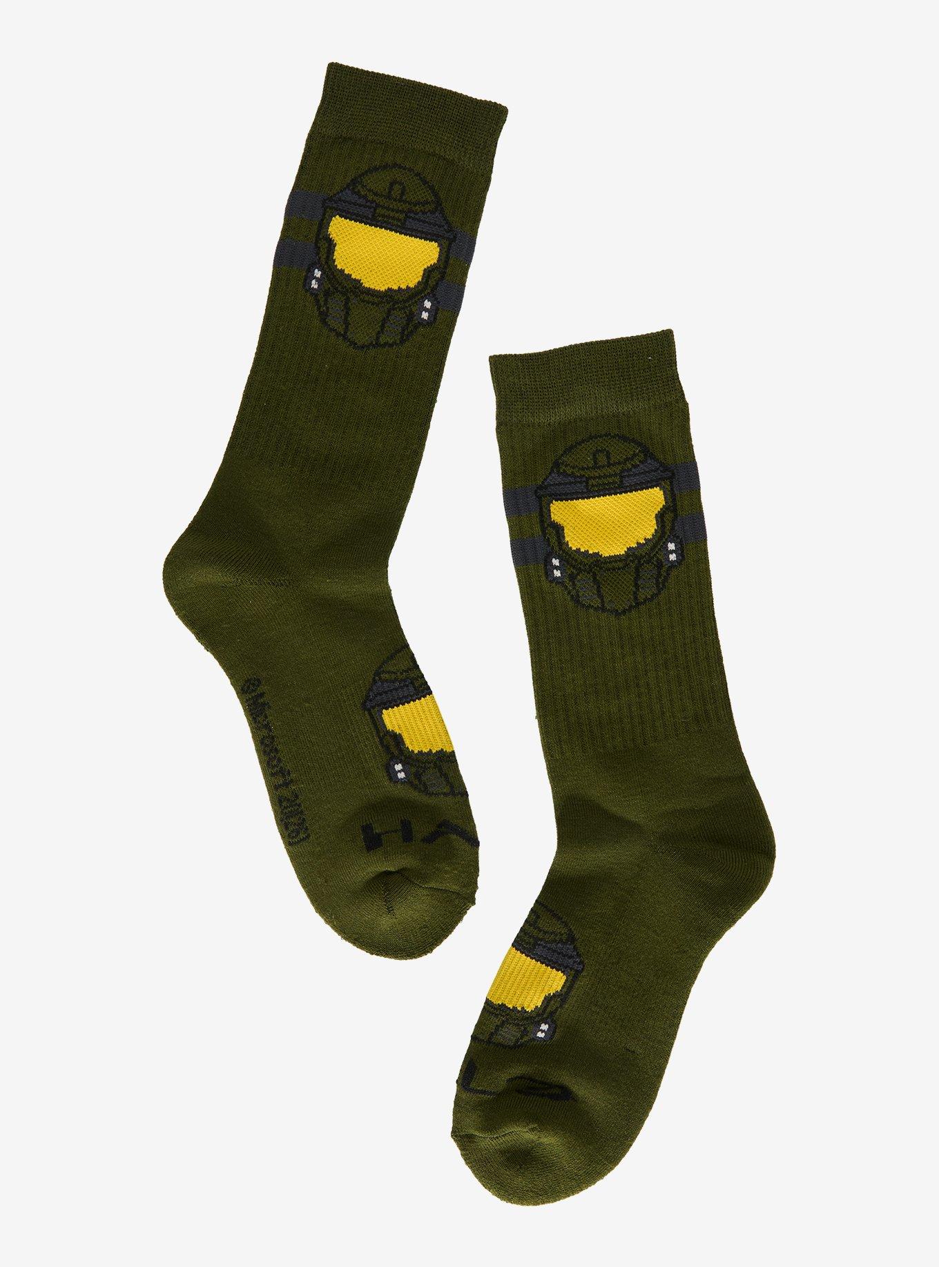 Halo Master Chief Helmet Crew Socks - BoxLunch Exclusive