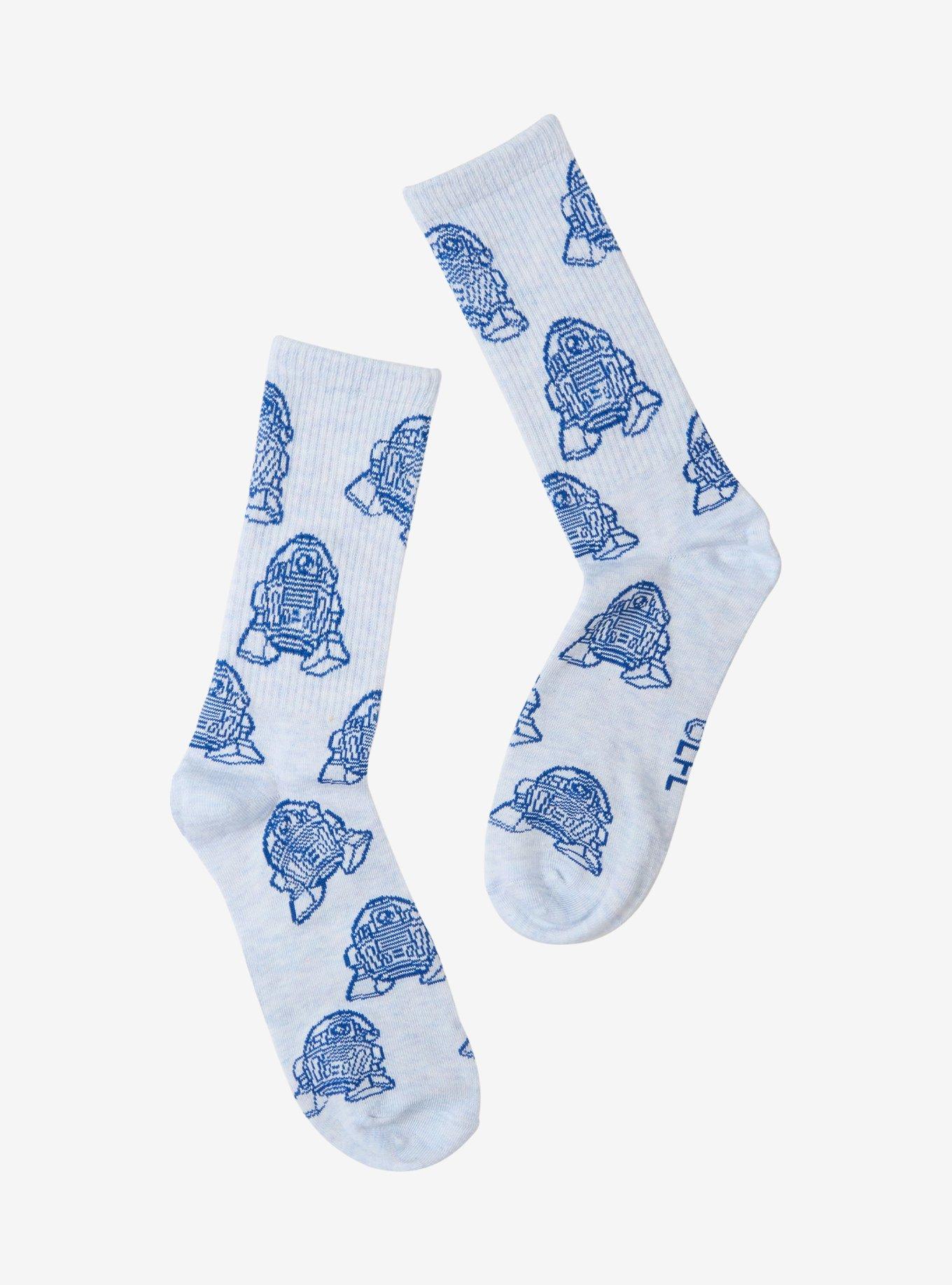 Star Wars R2-D2 Allover Print Crew Socks - BoxLunch Exclusive