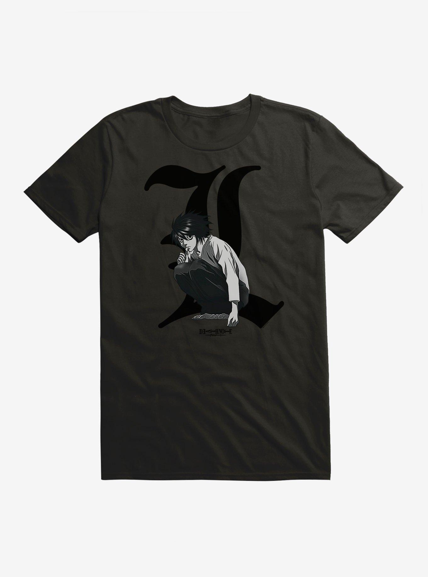 Death Note L Portrait T-Shirt, , hi-res