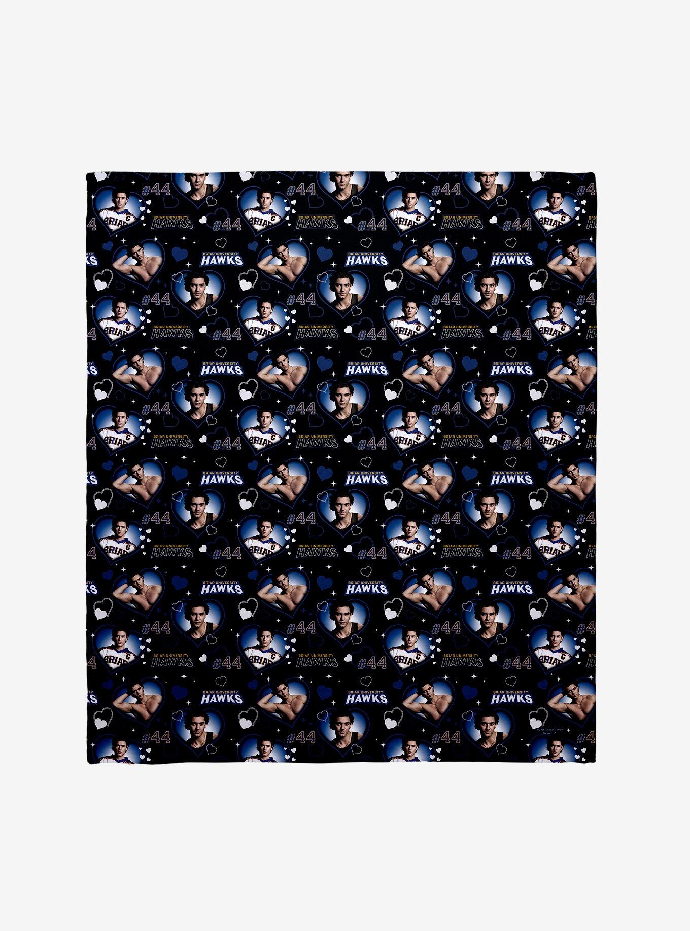 Off Campus Briar University Hawks Garrett Graham Hearts Throw Blanket, , hi-res