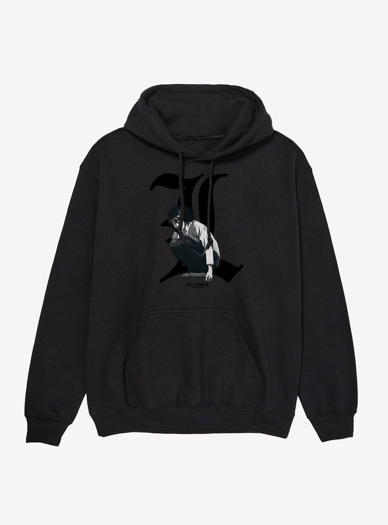 Death Note L Portrait Hoodie, , hi-res