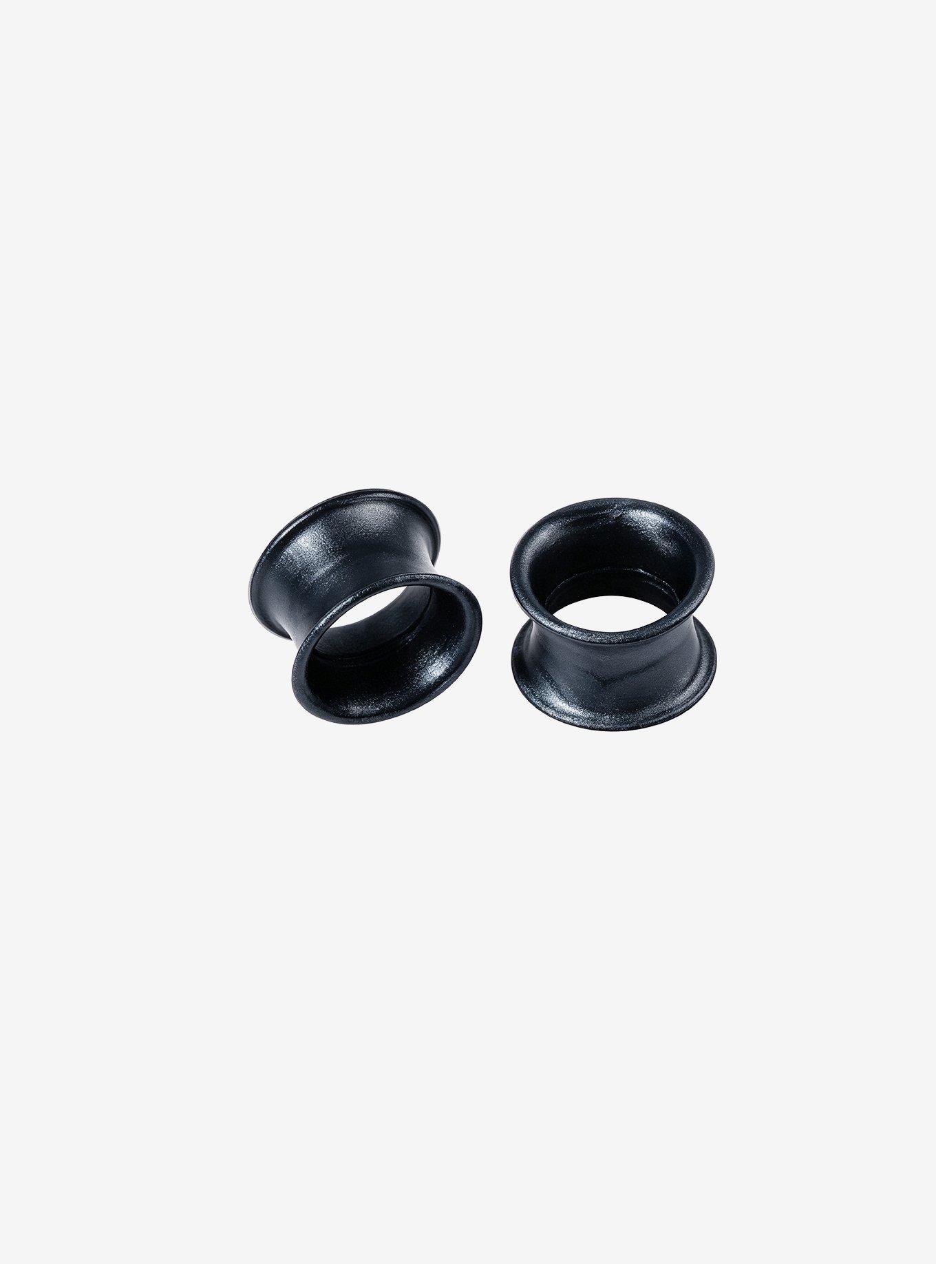 Silicone Metallic Black Eyelet Plug 2 Pack, , hi-res